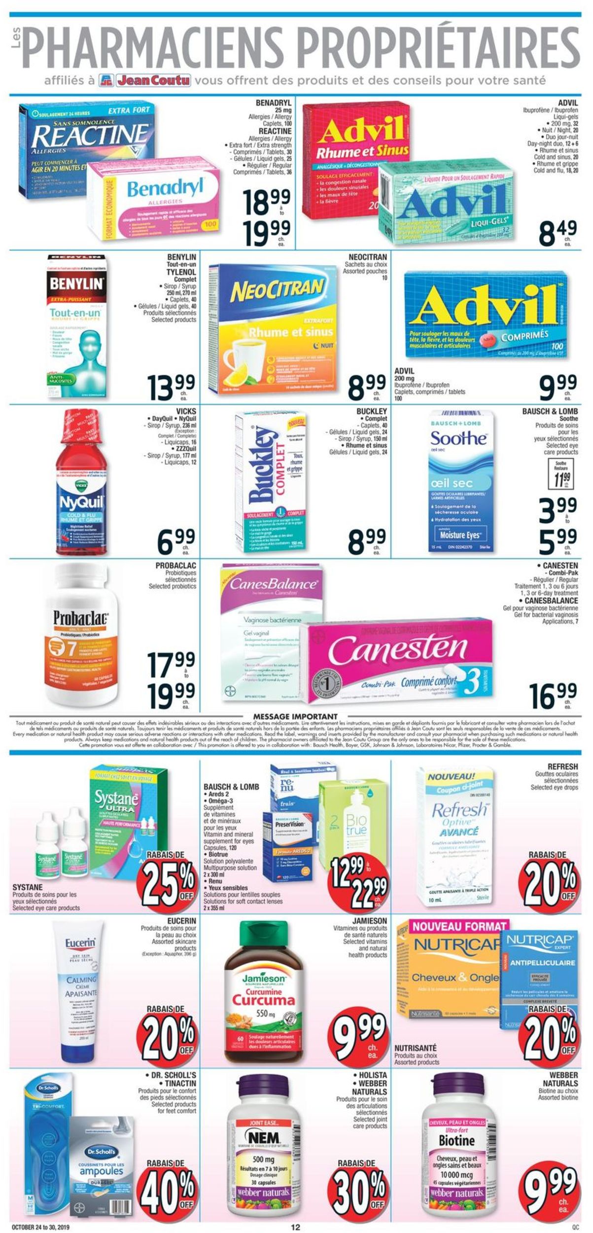 Jean Coutu Flyer - 10/24-10/30/2019 (Page 10)