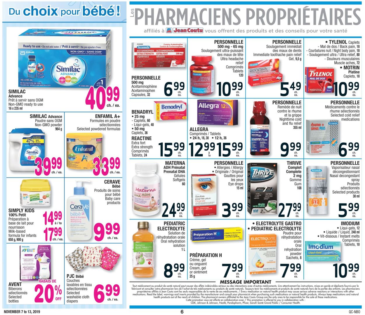 Jean Coutu Flyer - 11/07-11/13/2019 (Page 6)