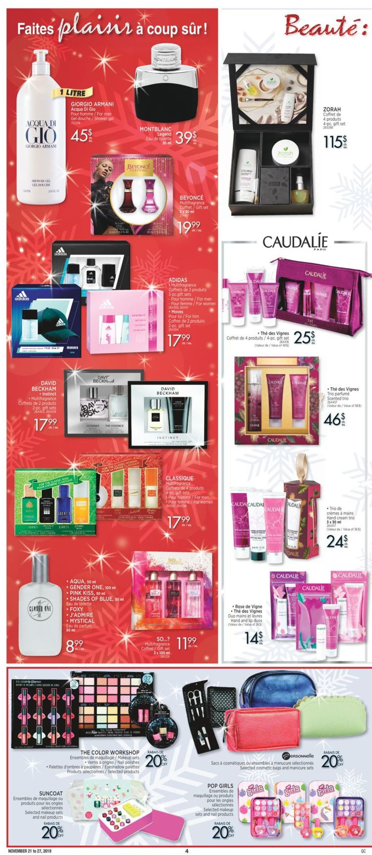 Jean Coutu Holiday Gifts Ideas 2019 Flyer - 11/21-11/27/2019 (Page 4)