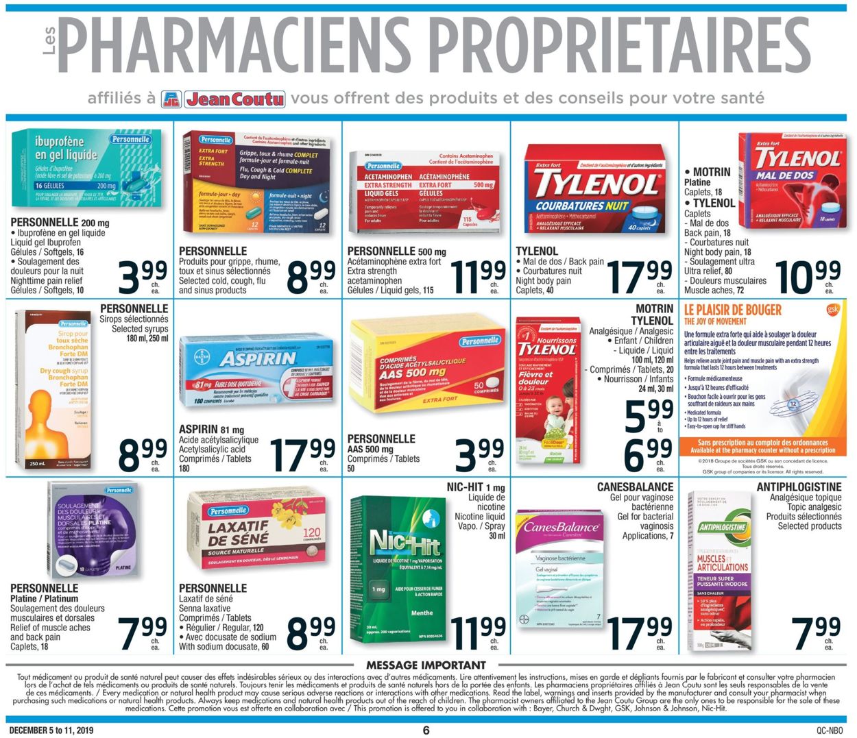 Jean Coutu Flyer - 12/05-12/11/2019 (Page 6)