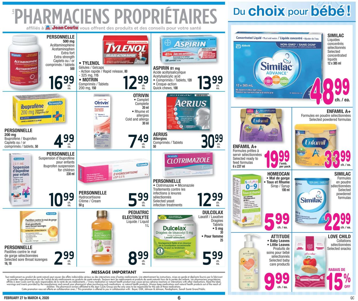 Jean Coutu Flyer - 02/27-03/04/2020 (Page 6)