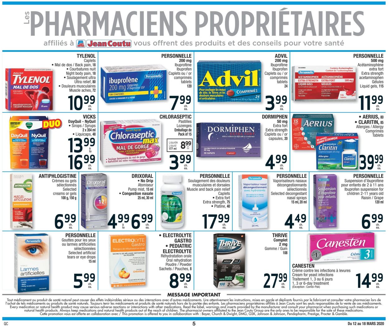 Jean Coutu Flyer - 03/12-03/18/2020 (Page 5)
