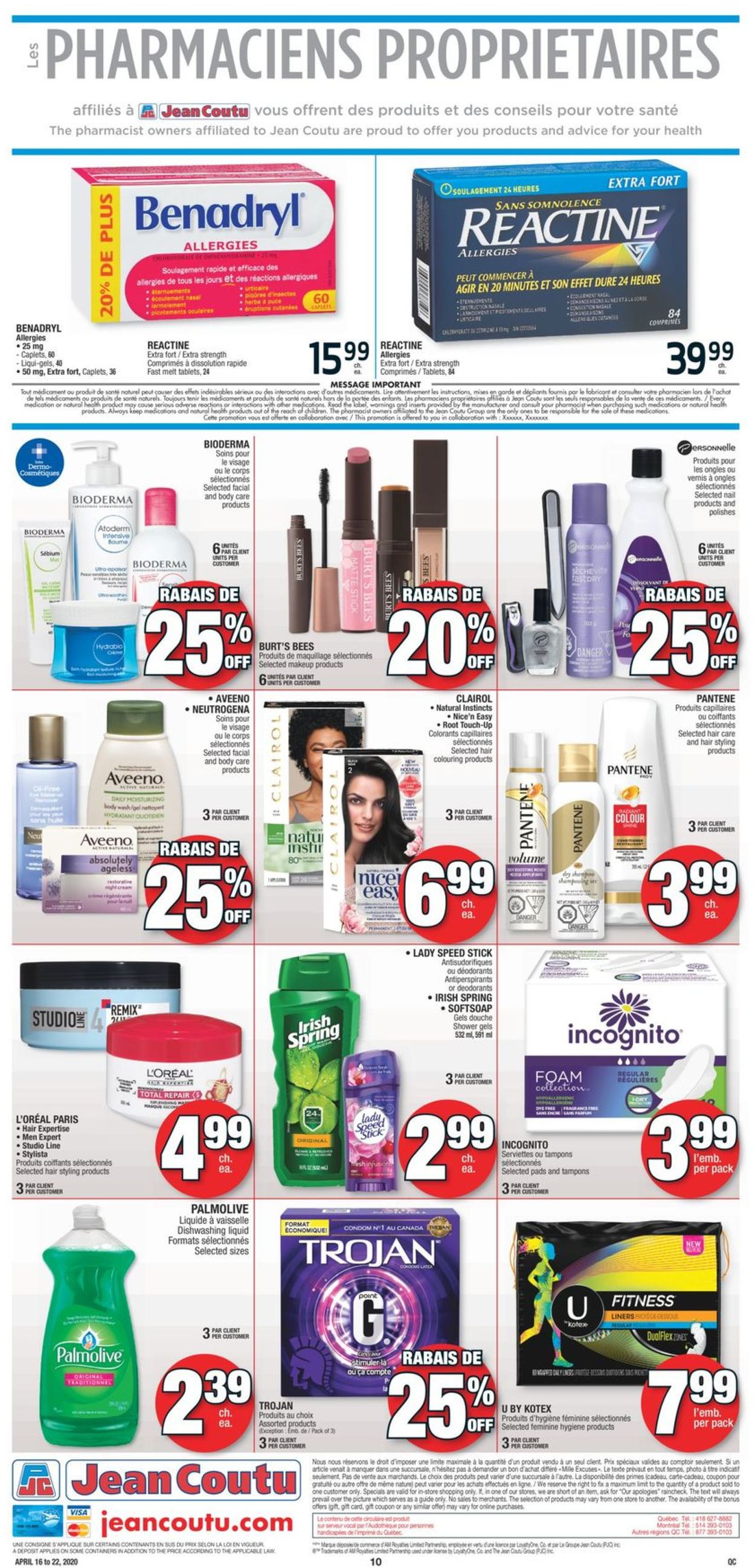 Jean Coutu Flyer - 04/16-04/22/2020 (Page 10)