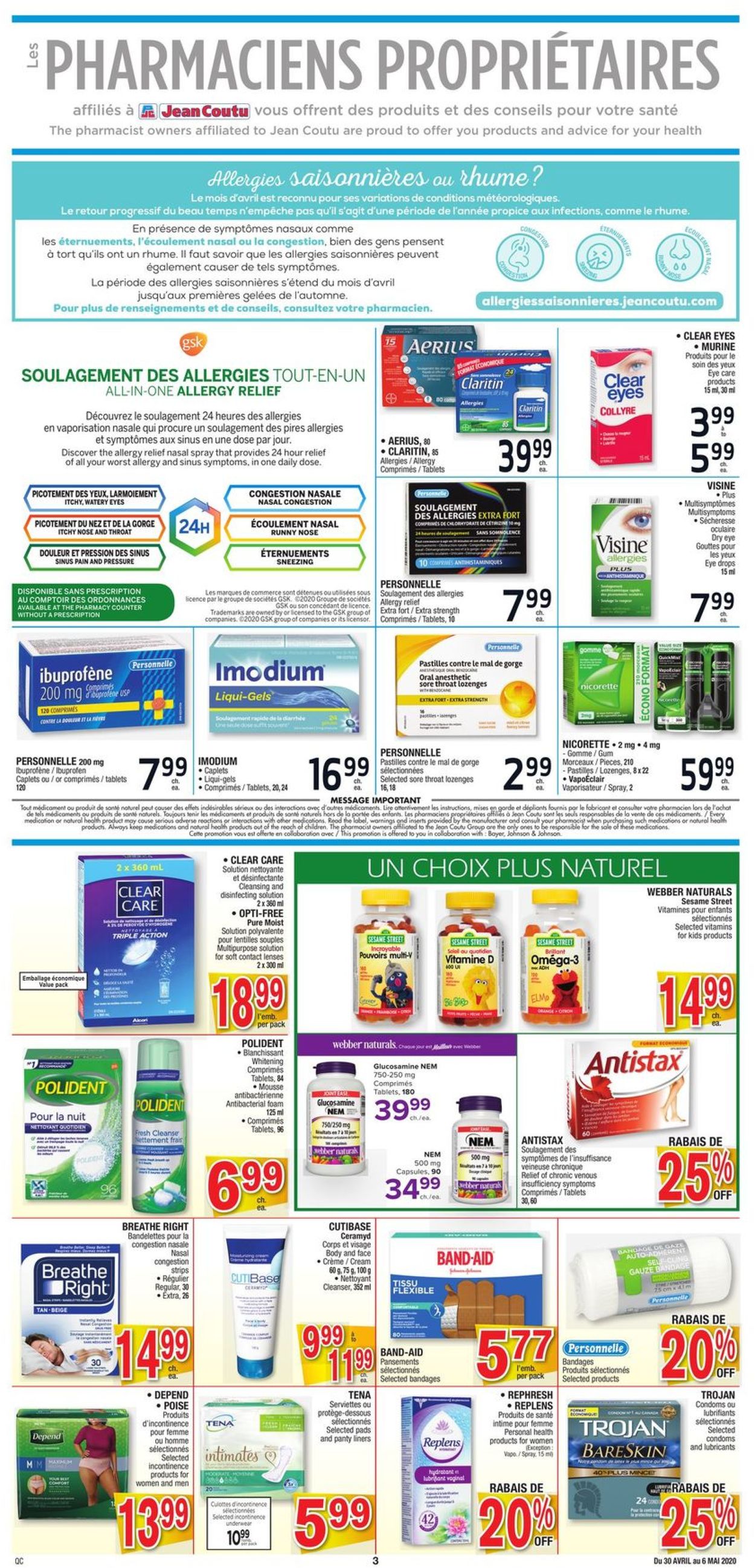 Jean Coutu Flyer - 04/30-05/06/2020 (Page 3)