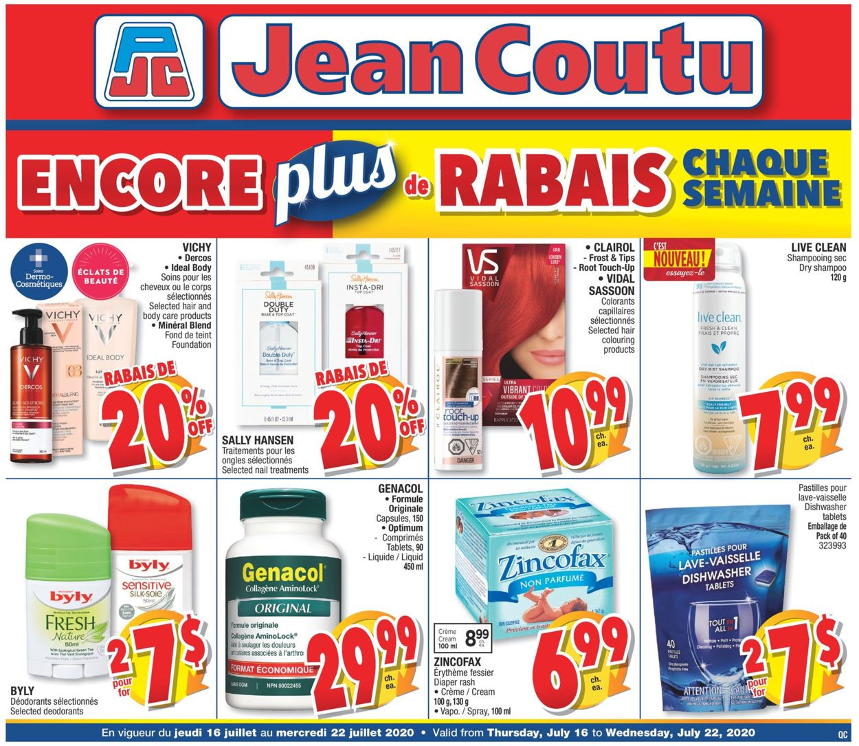 Jean Coutu Flyer - 07/16-07/22/2020