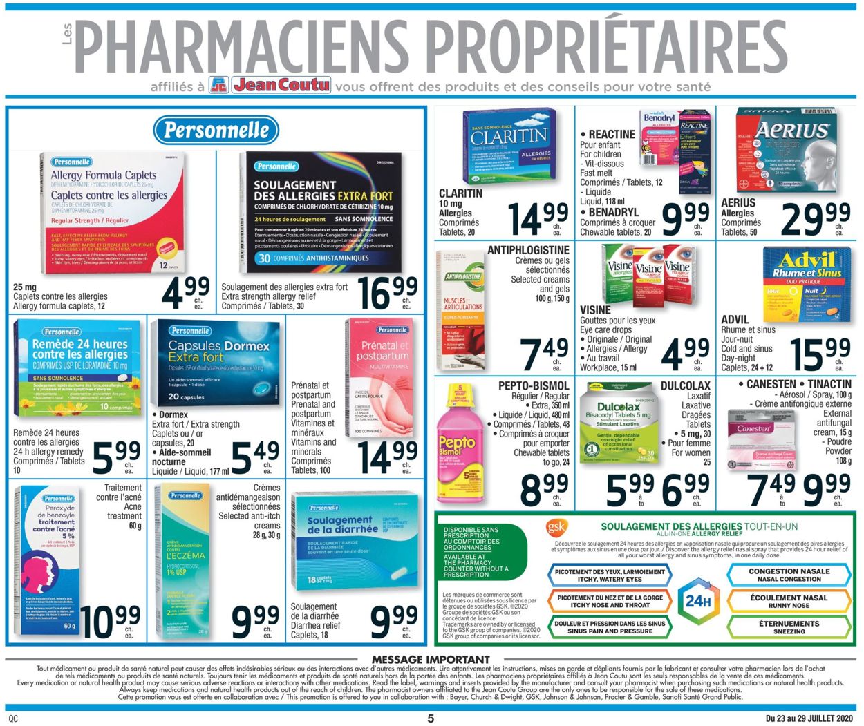 Jean Coutu Flyer - 07/23-07/29/2020 (Page 5)