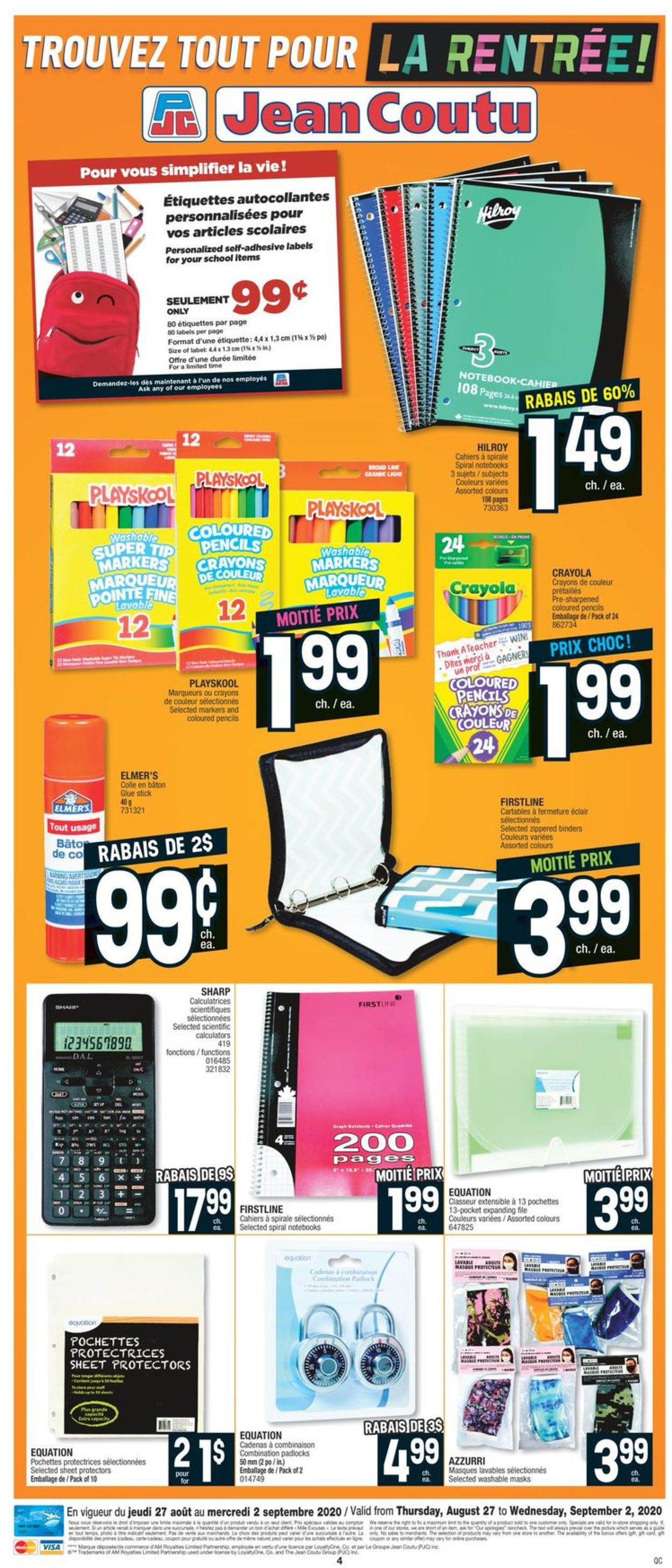 Jean Coutu Flyer - 08/27-09/02/2020 (Page 4)