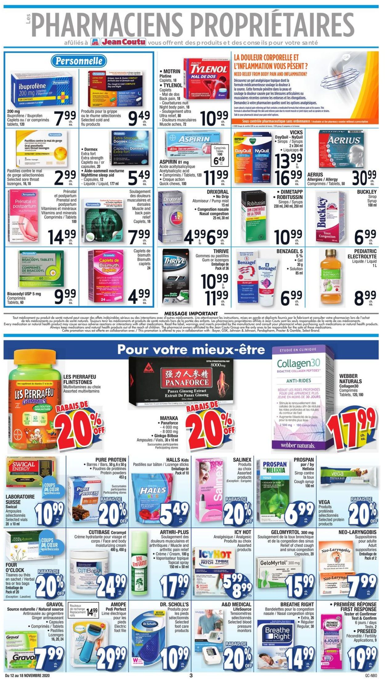 Jean Coutu Flyer - 11/12-11/19/2020 (Page 3)