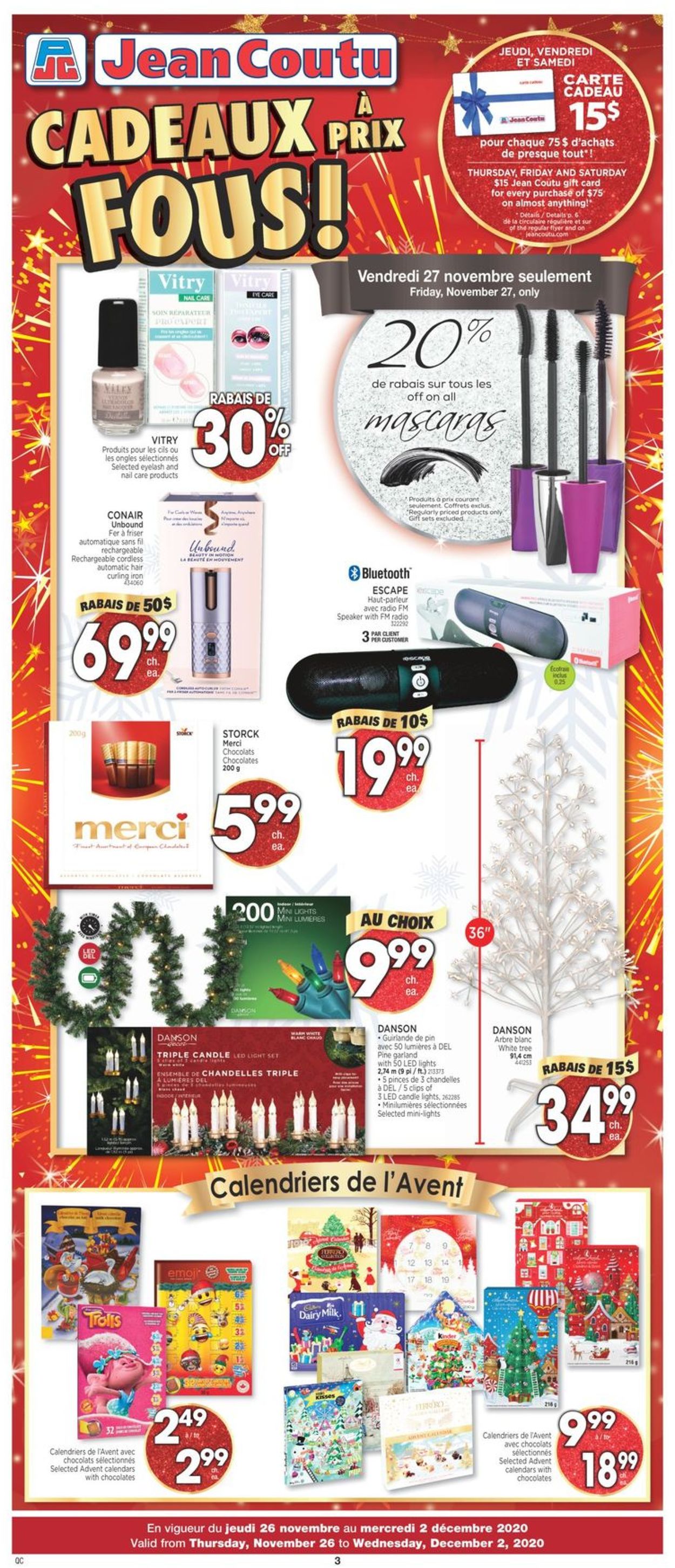 Jean Coutu - Black Friday 2020 Flyer - 11/26-12/02/2020 (Page 2)