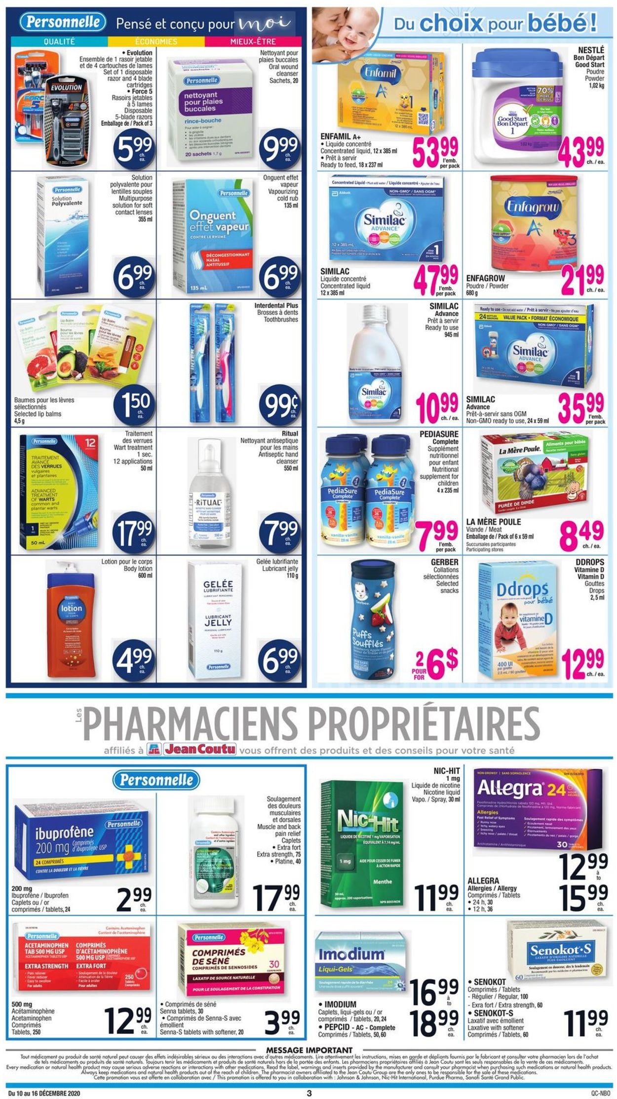 Jean Coutu - Holiday 2020 Flyer - 12/10-12/16/2020 (Page 3)