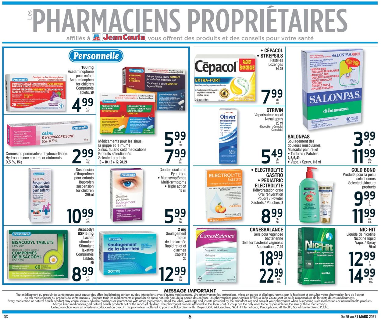 Jean Coutu Flyer - 03/25-03/31/2021 (Page 5)
