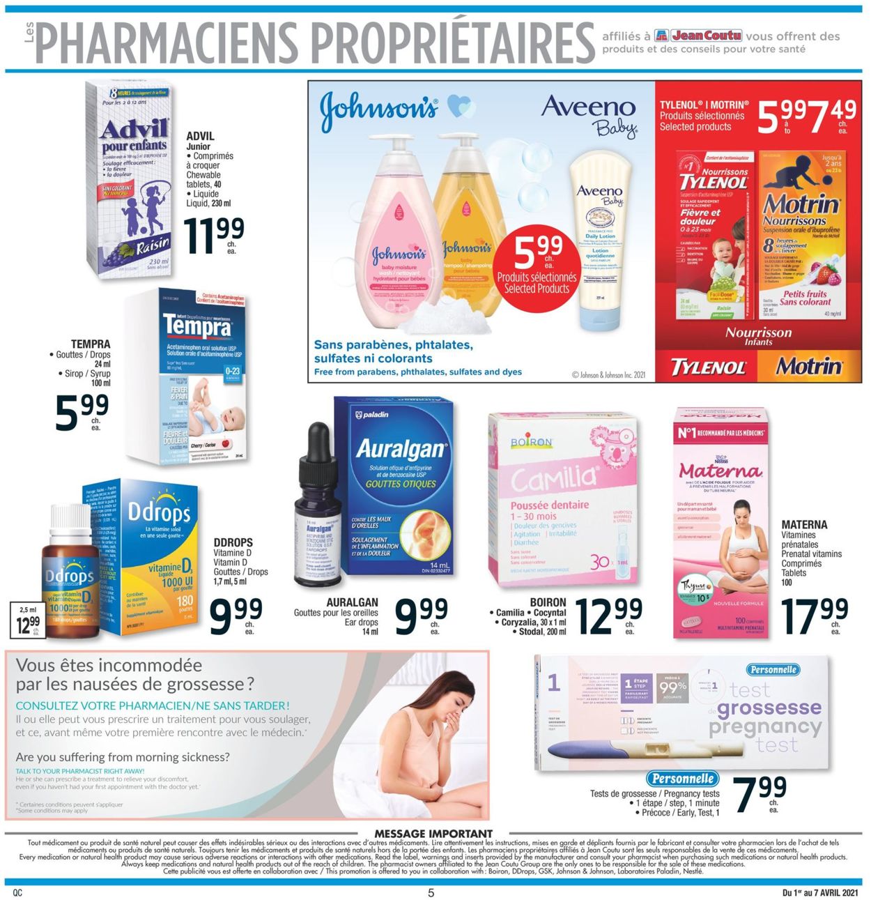 Jean Coutu Flyer - 04/01-04/07/2021 (Page 5)