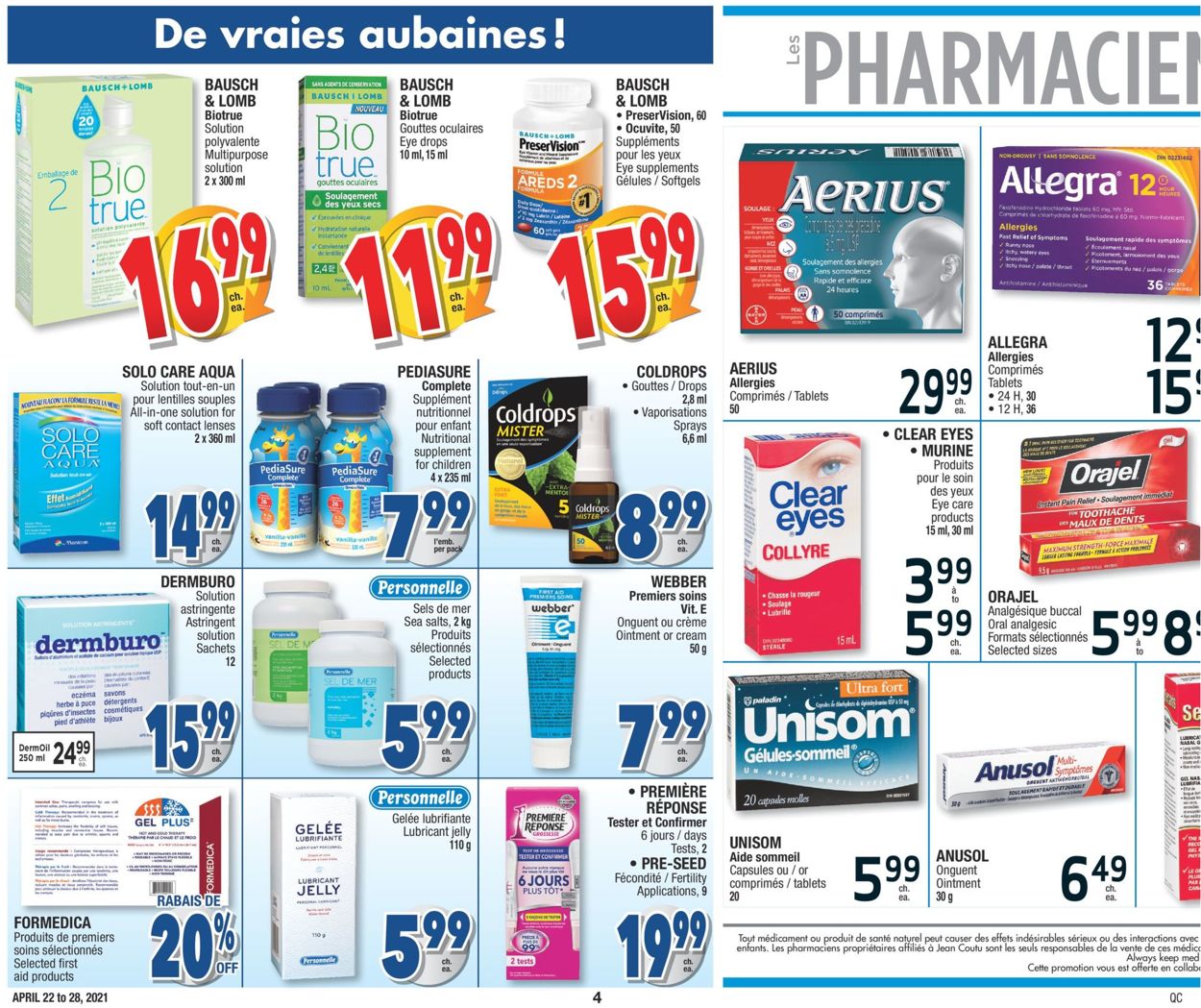 Jean Coutu Flyer - 04/22-04/28/2021 (Page 4)