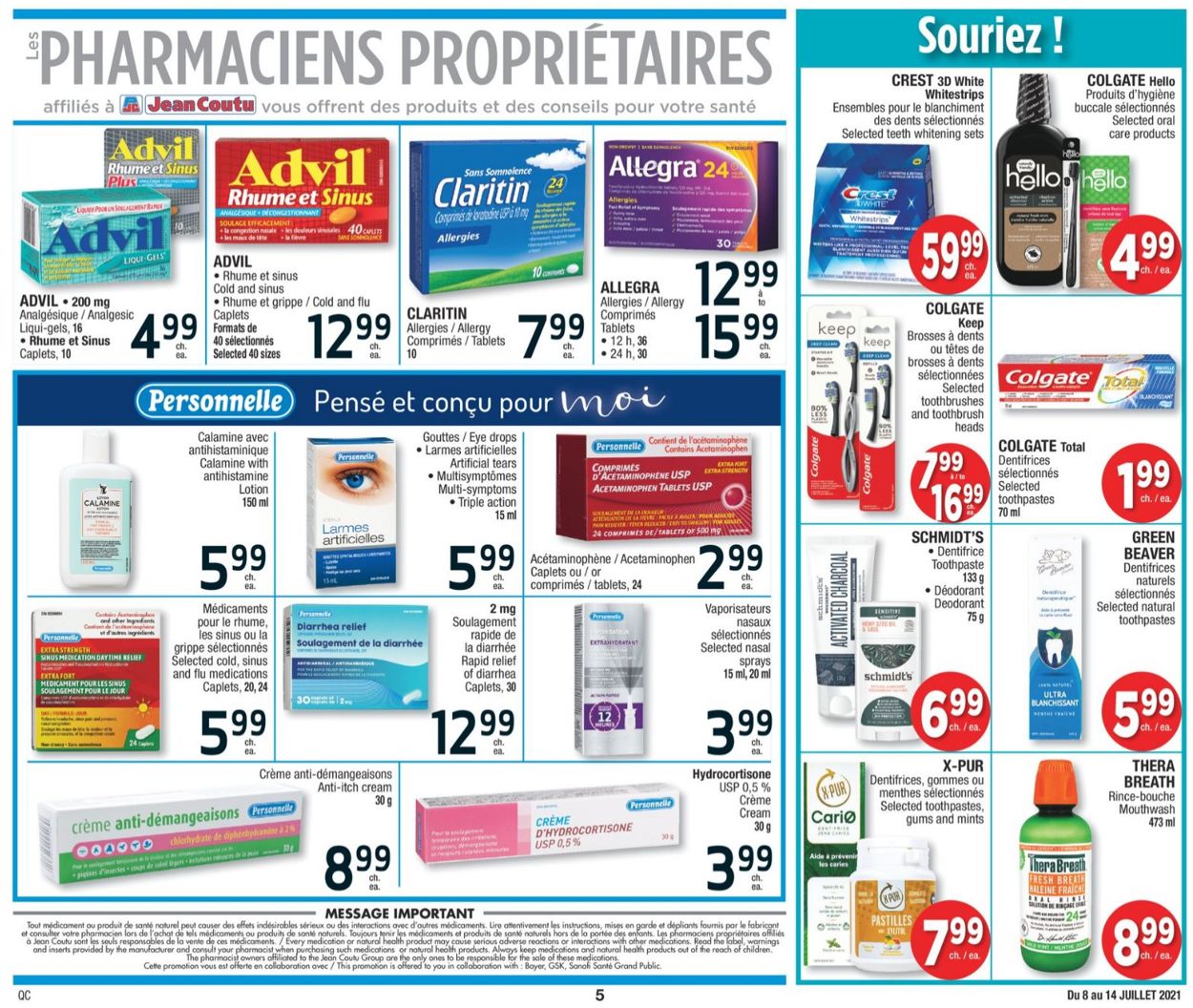 Jean Coutu Flyer - 07/08-07/14/2021 (Page 5)