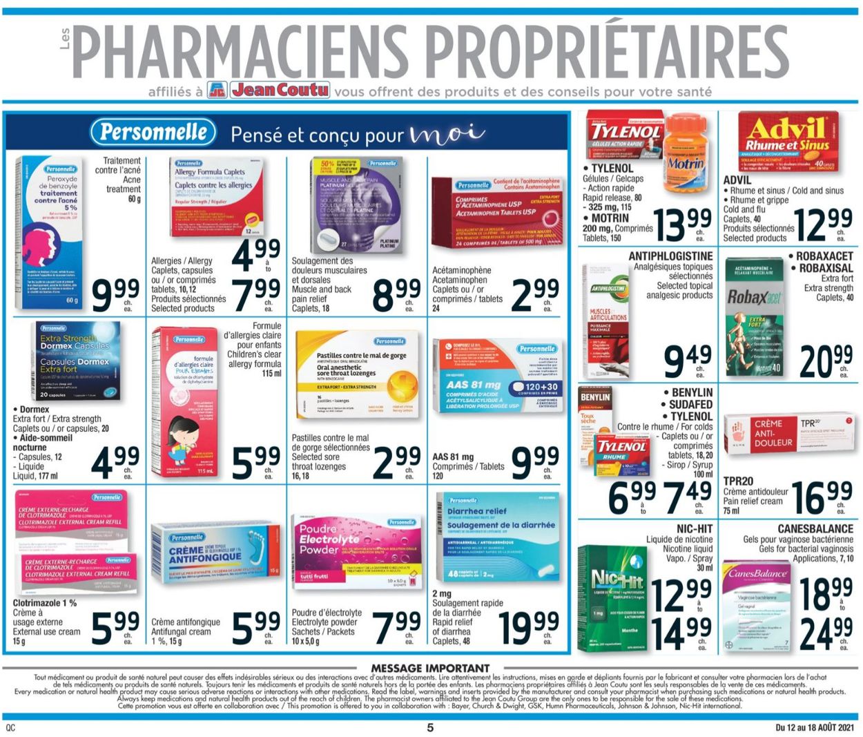 Jean Coutu Flyer - 08/12-08/18/2021 (Page 5)