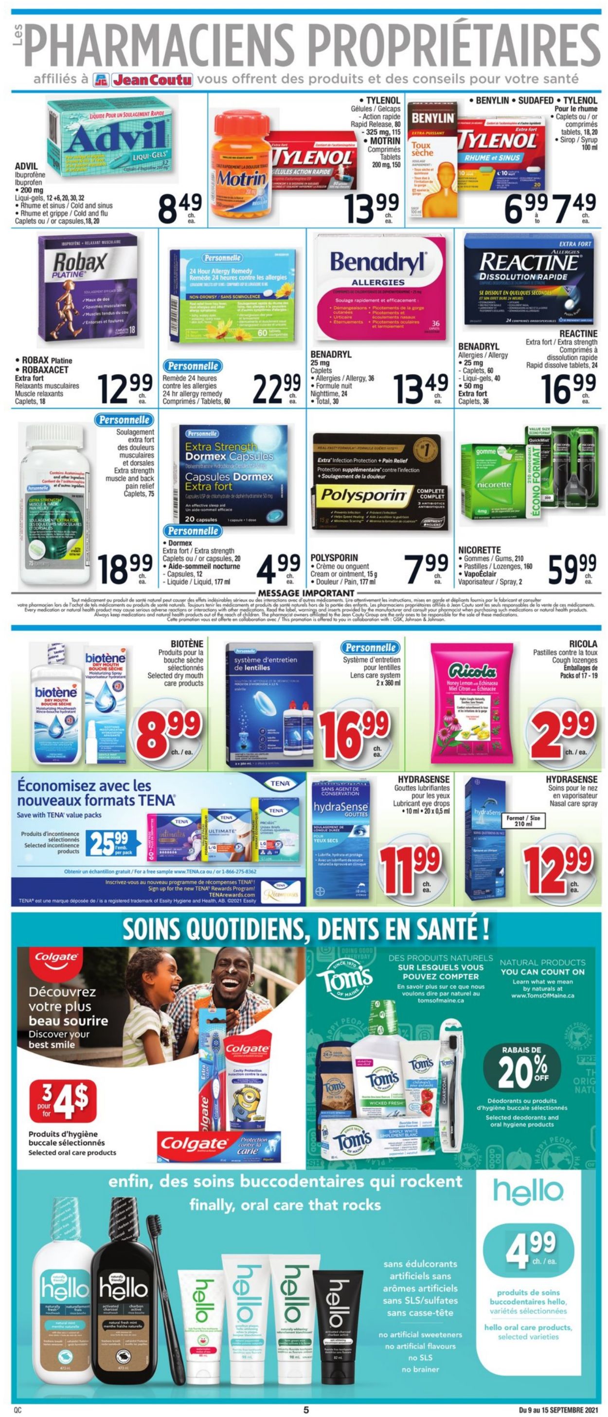 Jean Coutu Flyer - 09/09-09/15/2021 (Page 5)