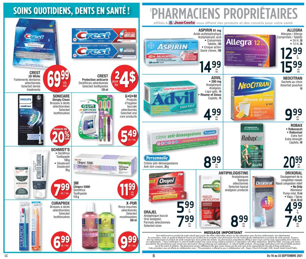 Jean Coutu Flyer - 09/16-09/22/2021 (Page 6)