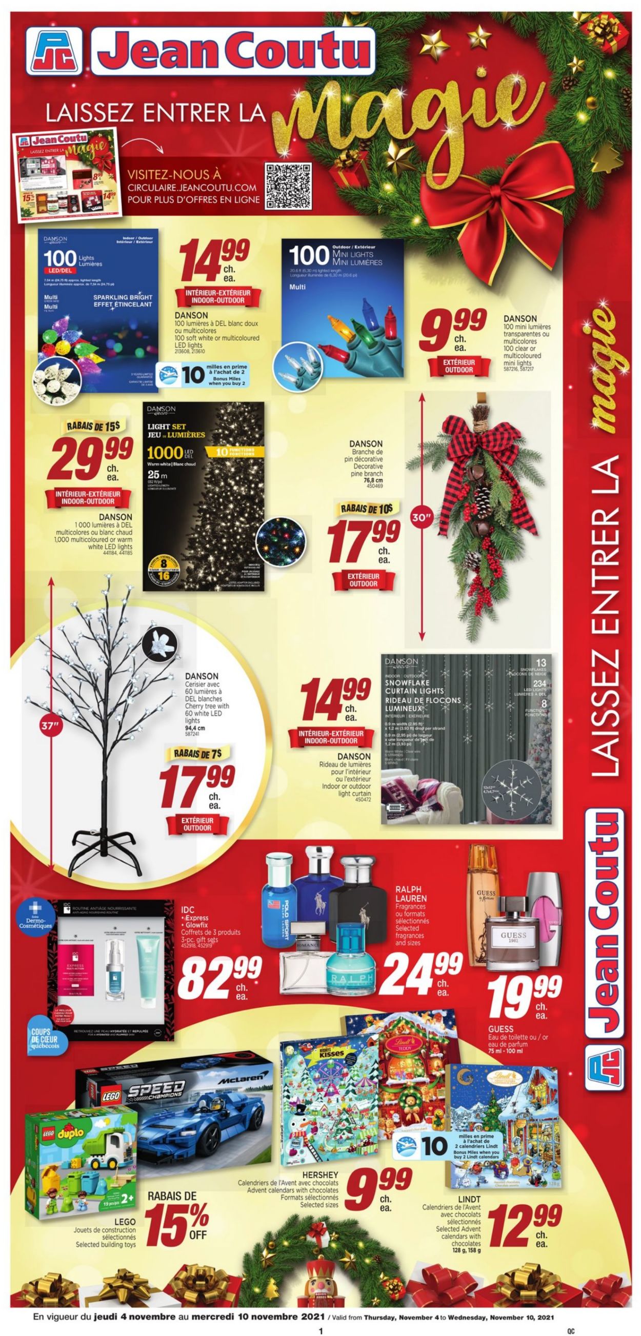 Jean Coutu CHRISTMAS 2021 Flyer - 11/04-11/10/2021