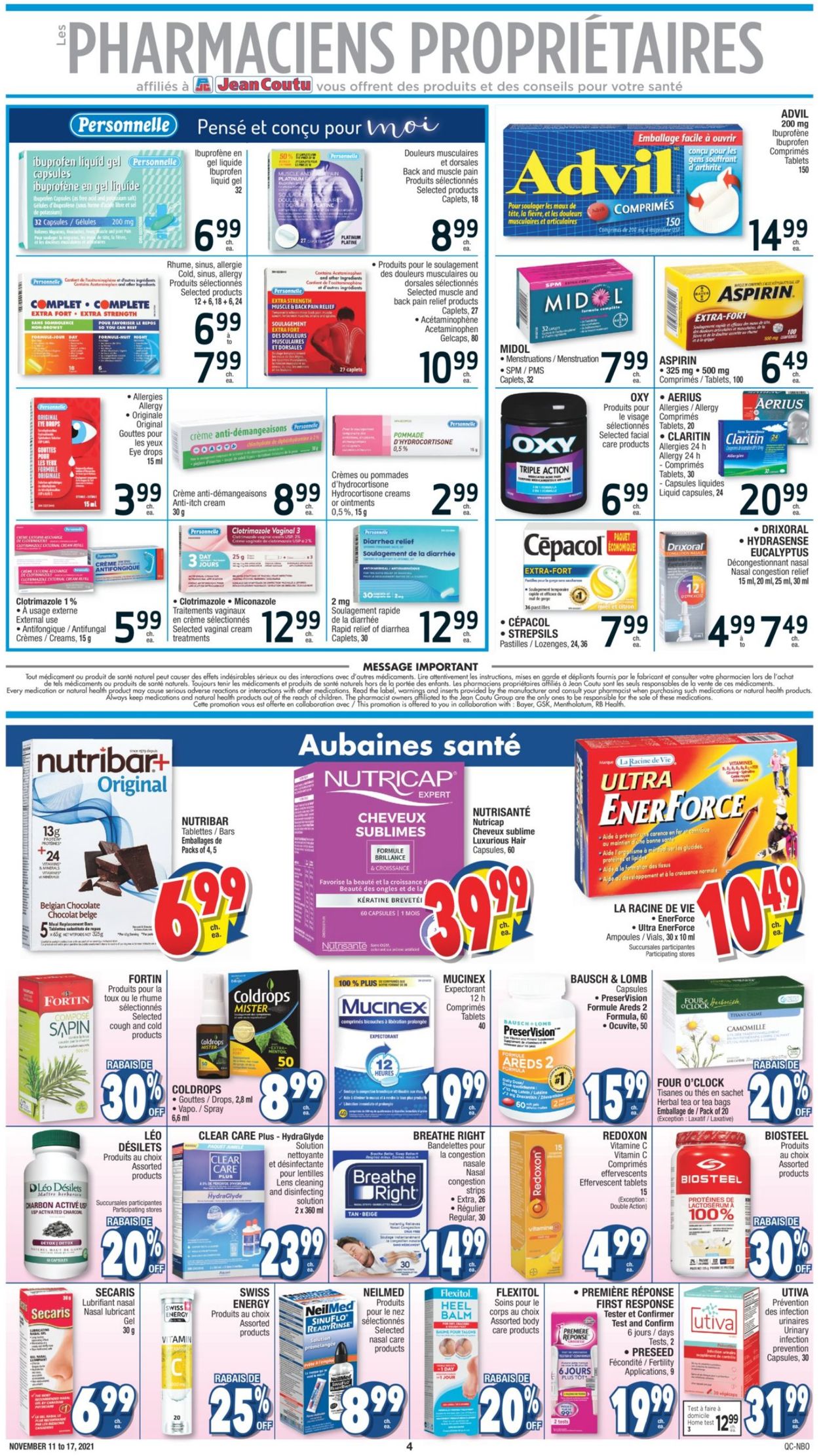Jean Coutu Flyer - 11/11-11/17/2021 (Page 4)