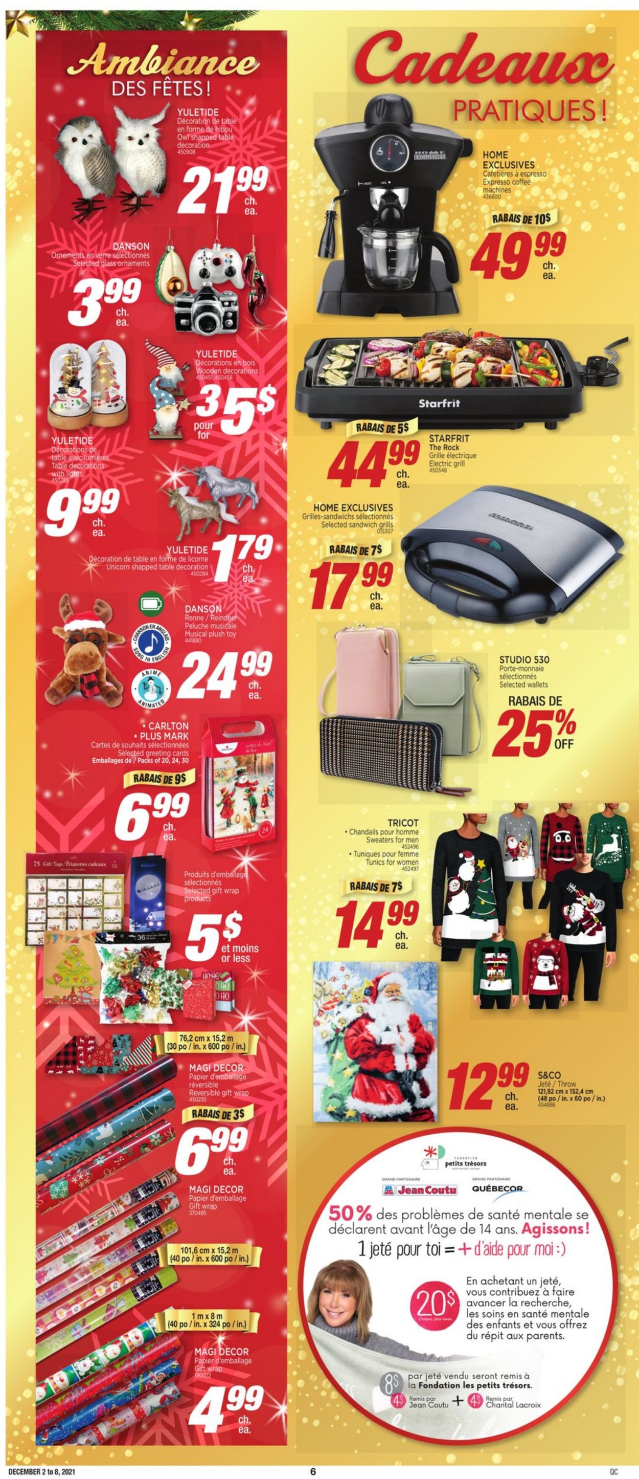 Jean Coutu CHRISTMAS 2021 Flyer - 12/02-12/08/2021 (Page 14)