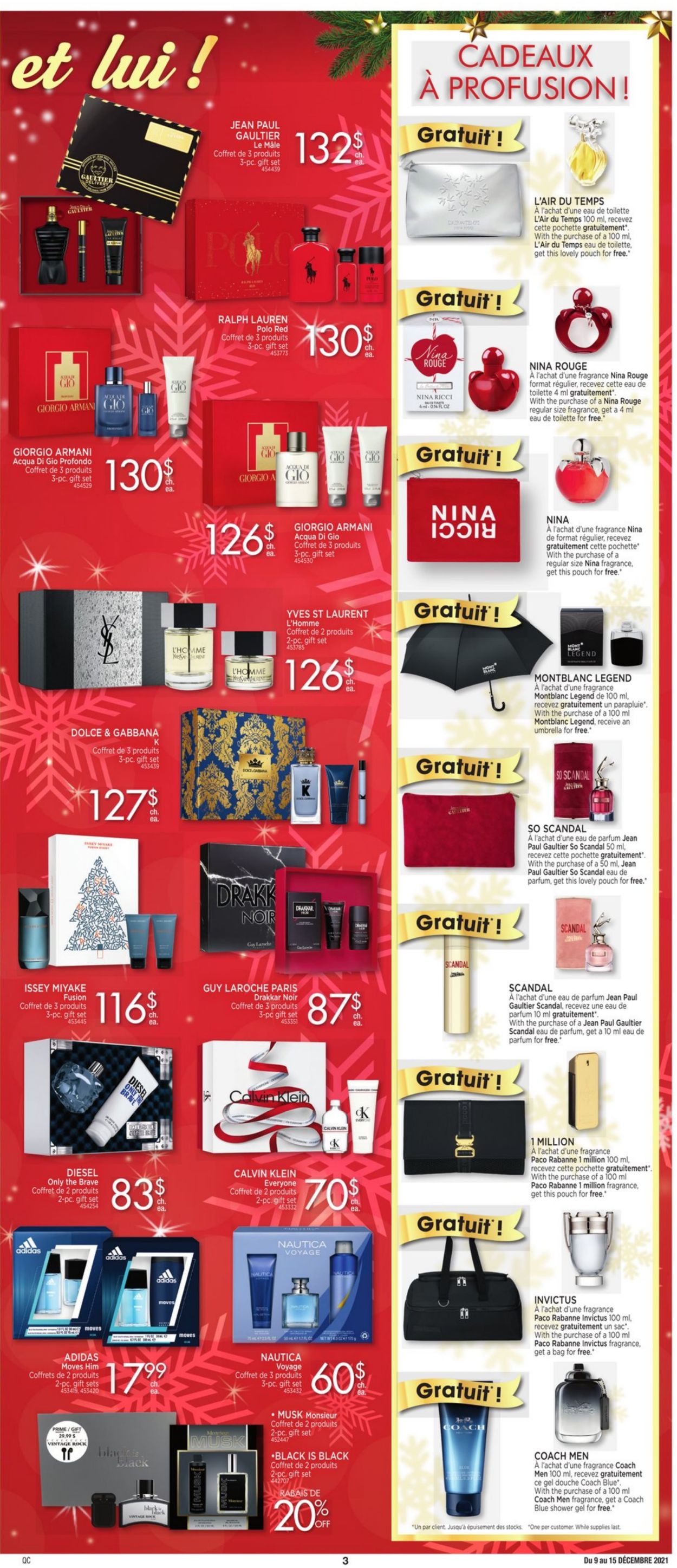 Jean Coutu CHRISTMAS 2021 Flyer - 12/09-12/15/2021 (Page 3)