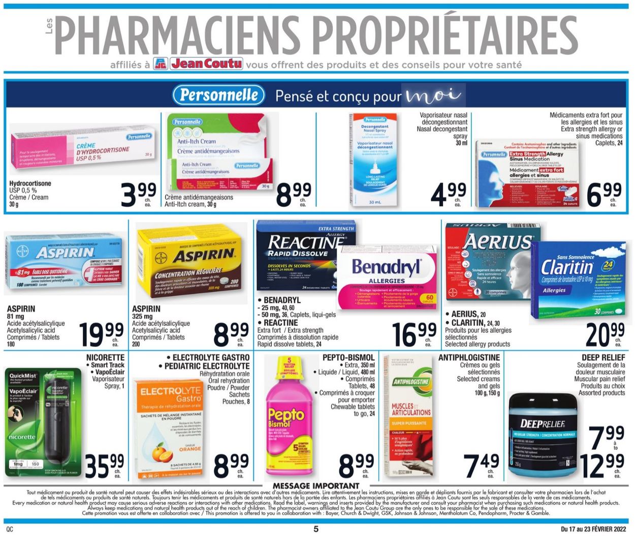 Jean Coutu Flyer - 02/17-02/23/2022 (Page 5)