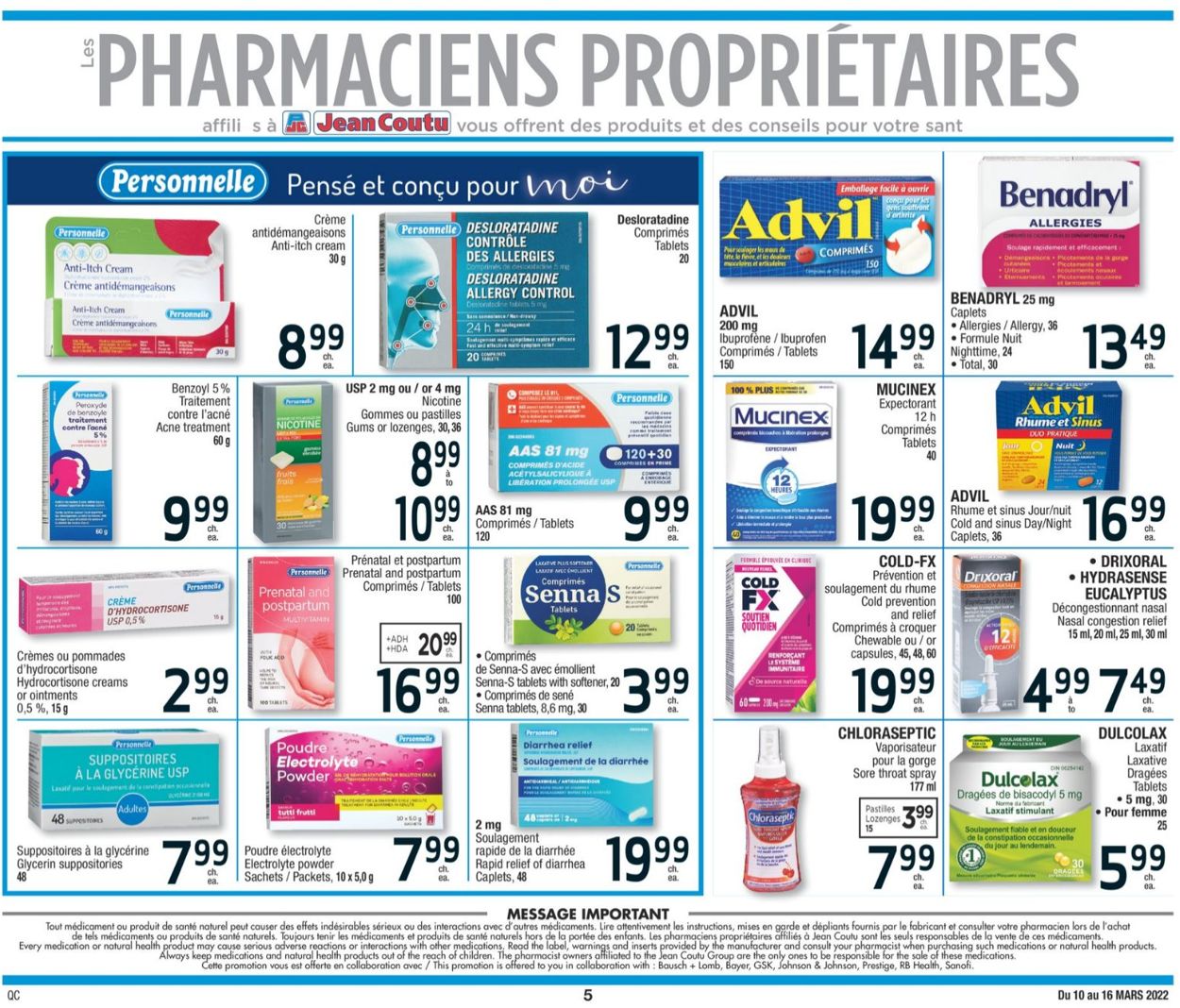 Jean Coutu Flyer - 03/10-03/16/2022 (Page 5)