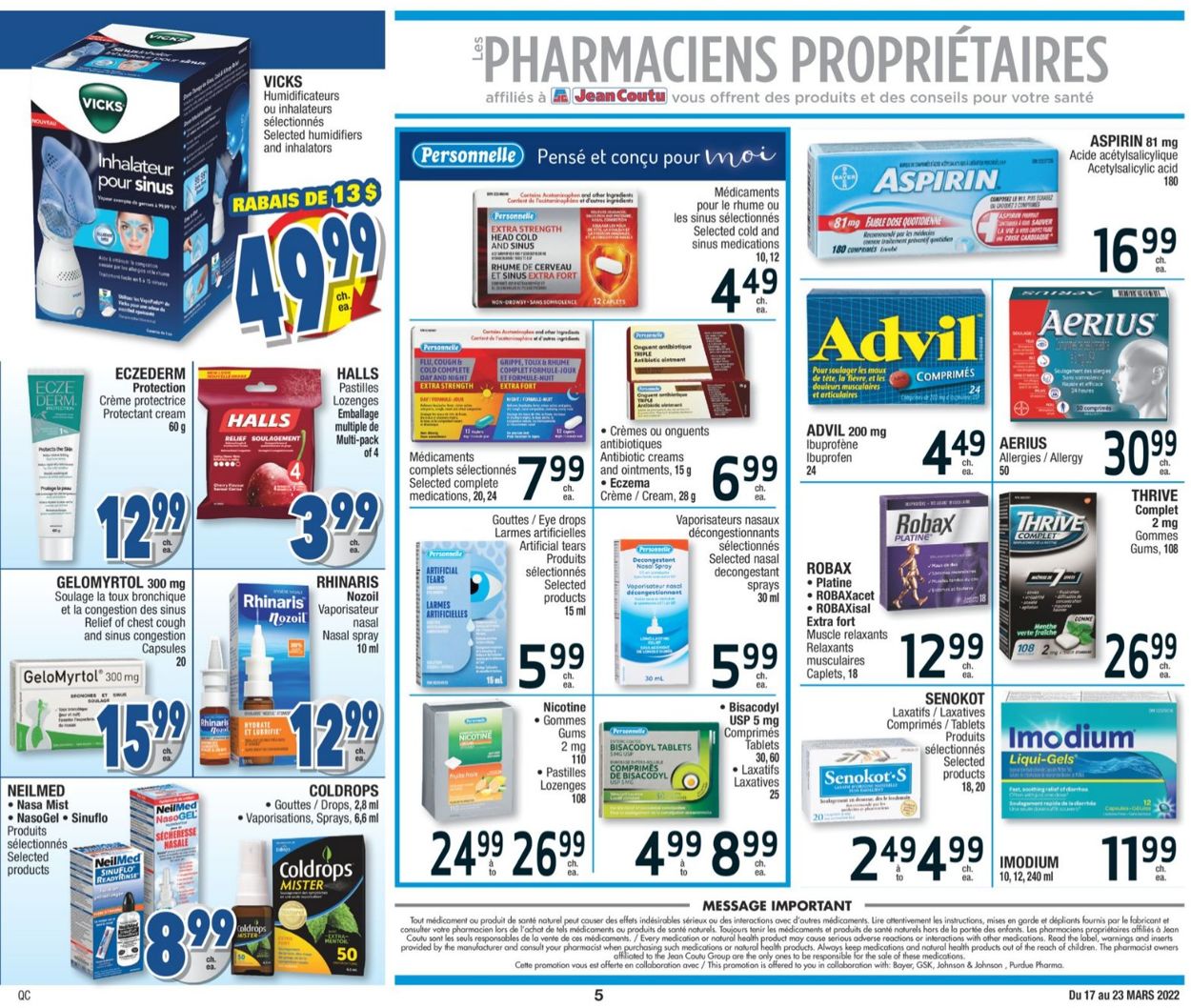 Jean Coutu Flyer - 03/17-03/23/2022 (Page 5)