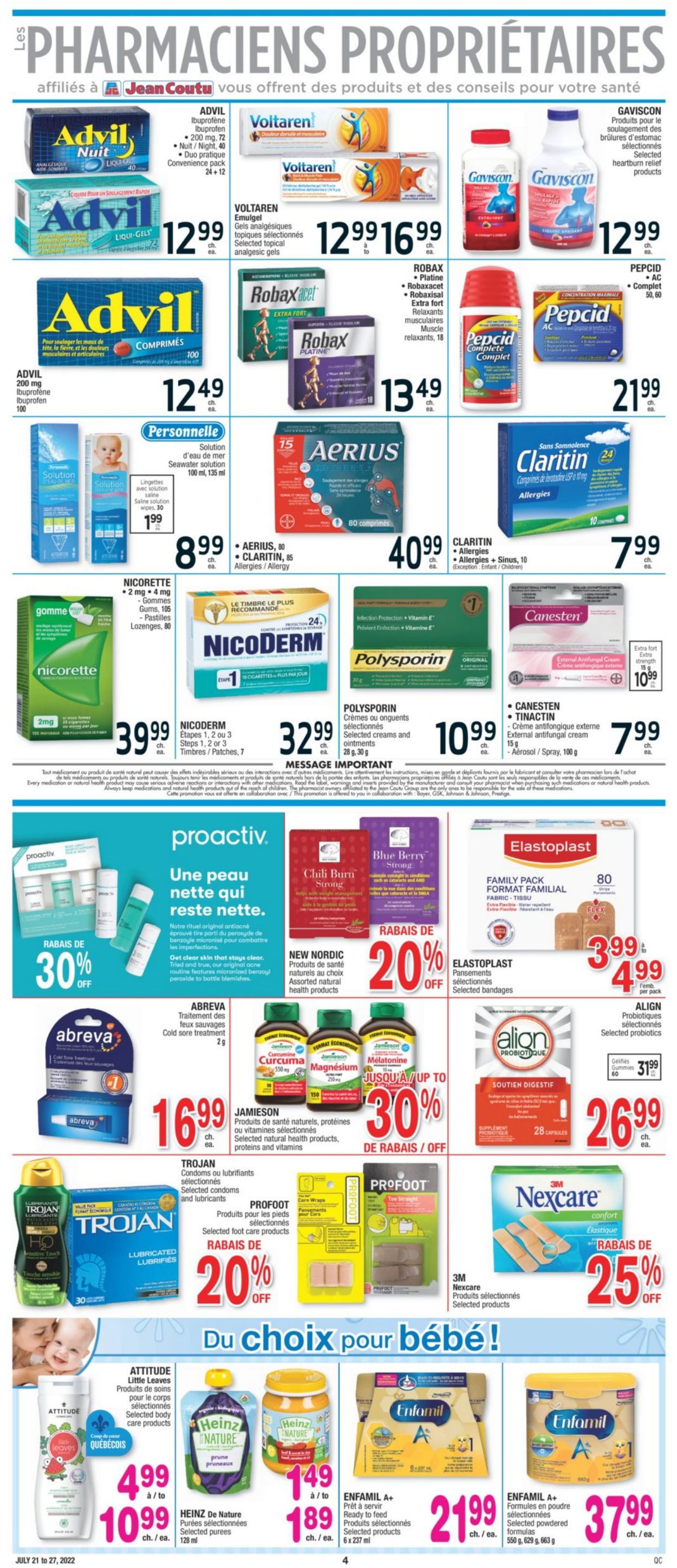 Jean Coutu Flyer - 07/21-07/27/2022 (Page 4)