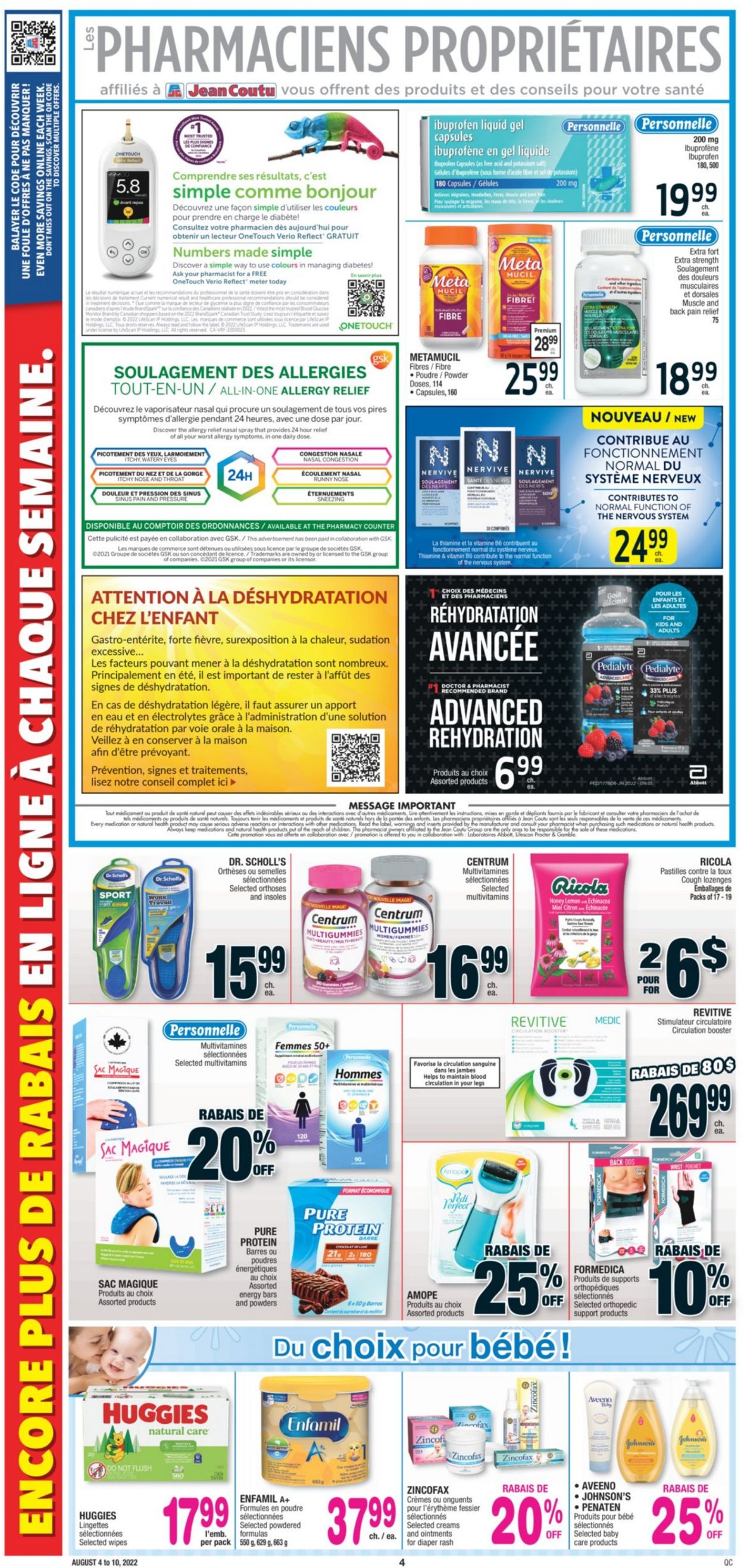 Jean Coutu Flyer - 08/04-08/10/2022 (Page 4)
