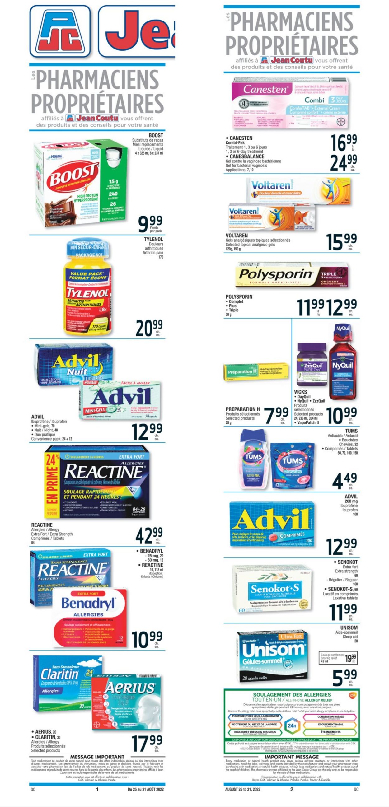 Jean Coutu Flyer - 08/25-08/31/2022 (Page 2)