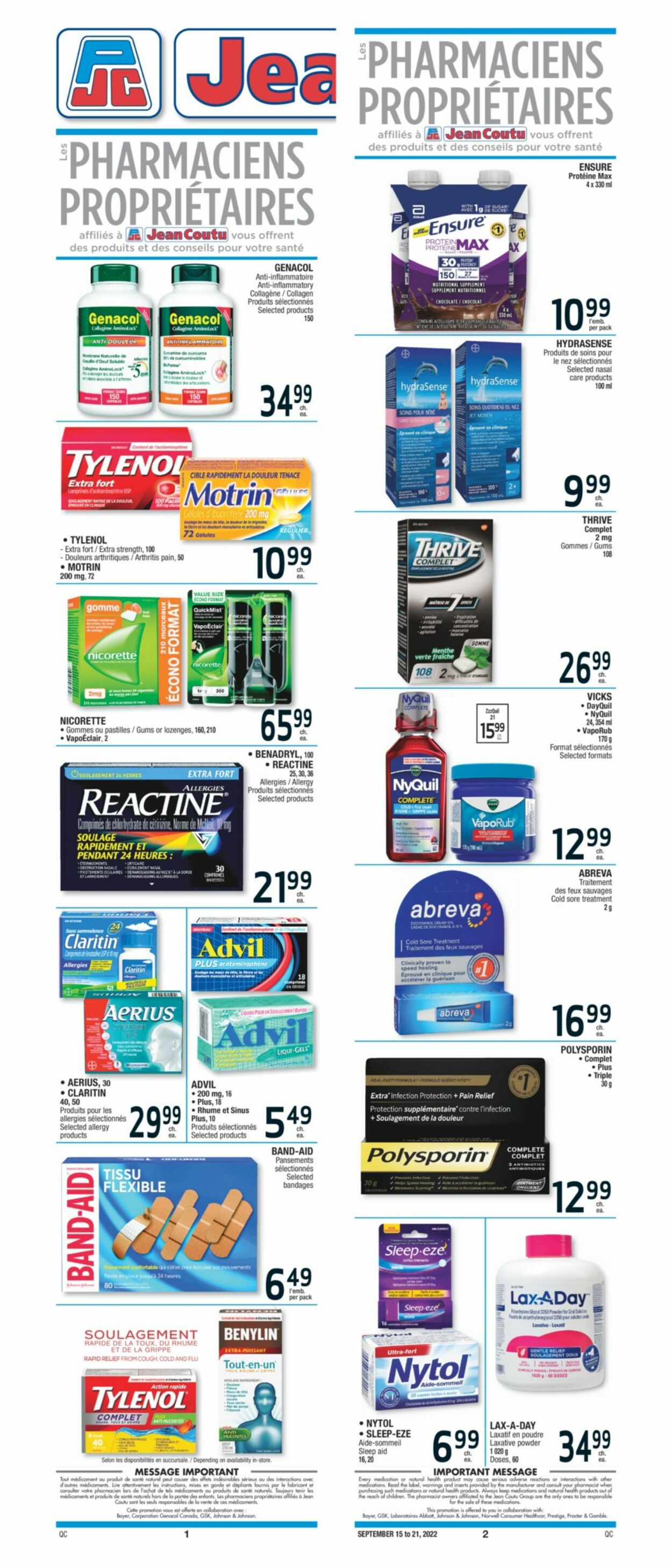 Jean Coutu Flyer - 09/15-09/21/2022 (Page 3)