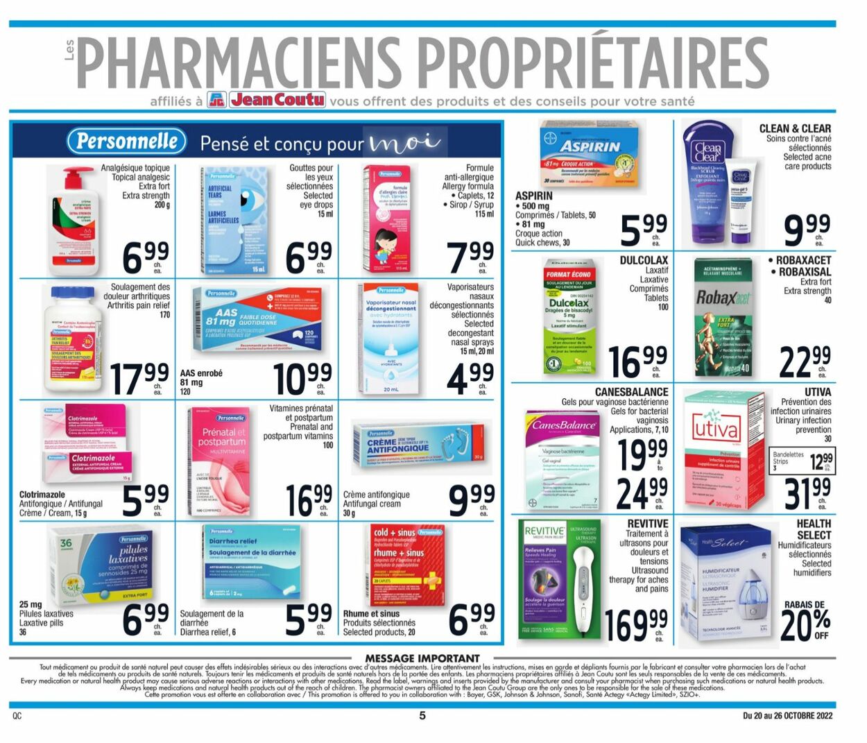 Jean Coutu Flyer - 10/20-10/26/2022 (Page 5)