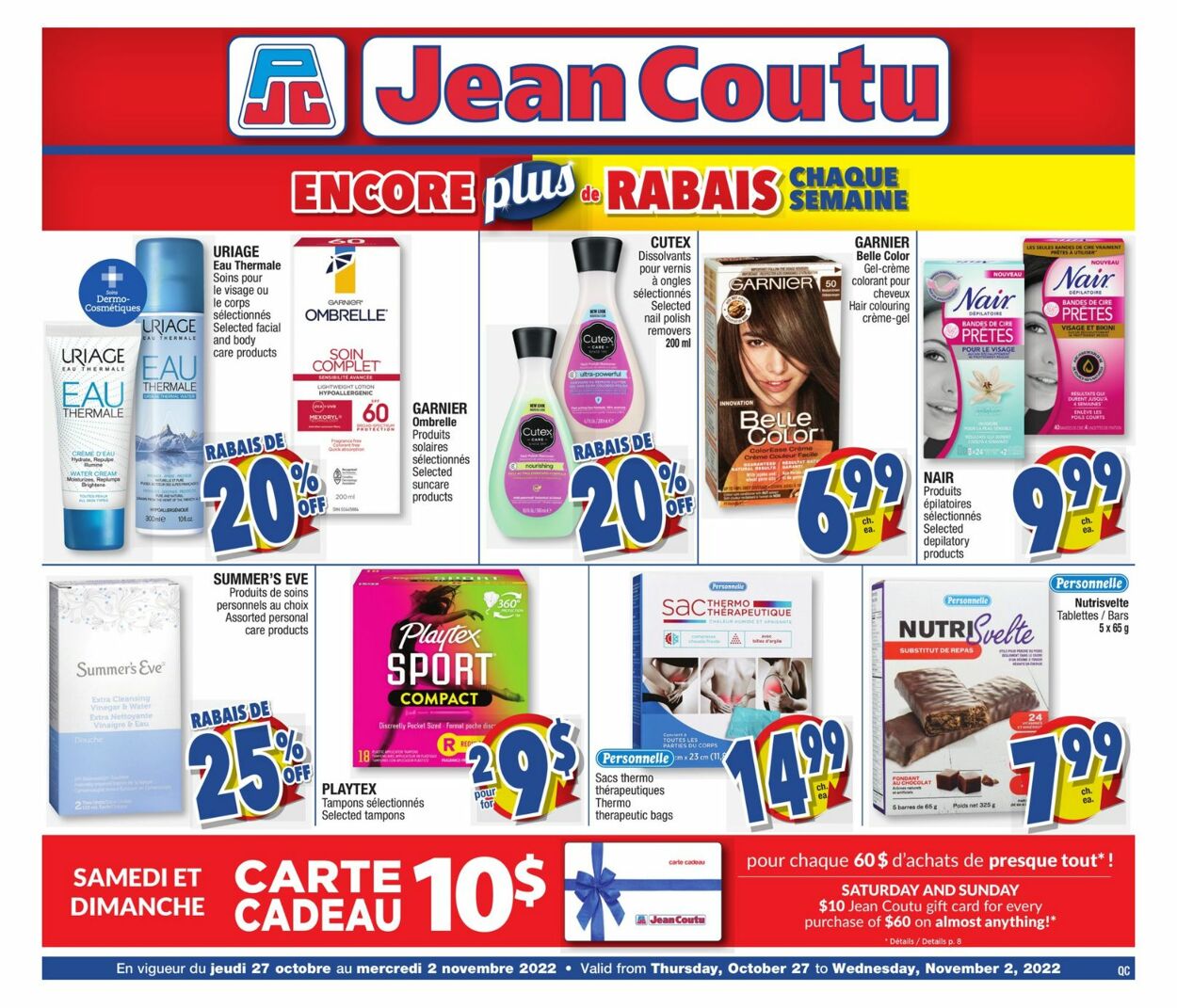 Jean Coutu Flyer - 10/27-11/02/2022
