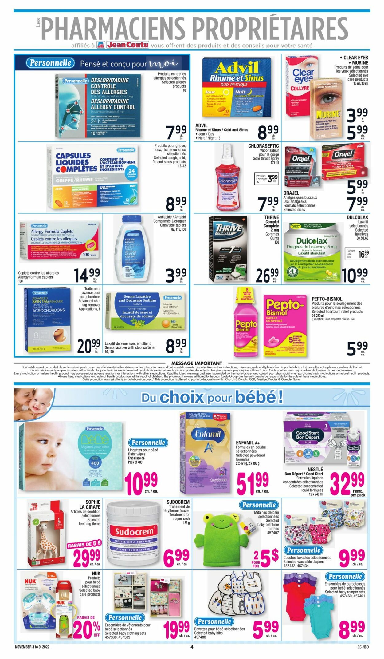 Jean Coutu Flyer - 11/03-11/09/2022 (Page 4)