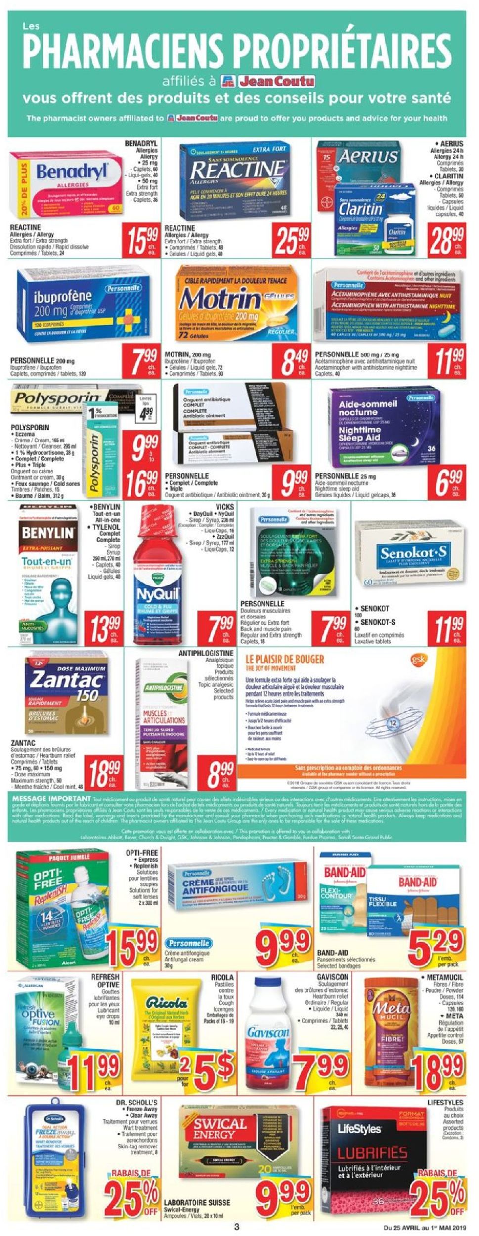 Jean Coutu Flyer - 04/25-05/01/2019 (Page 3)