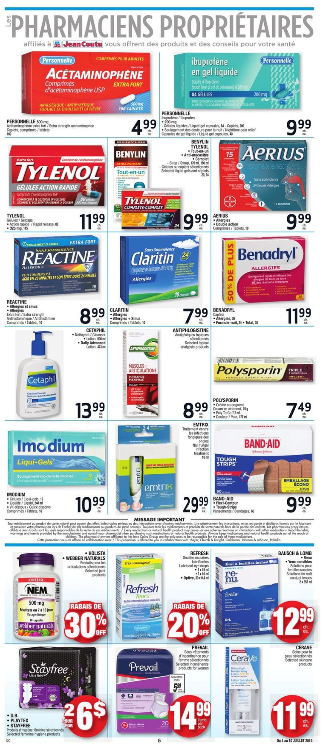 Jean Coutu Flyer - 07/04-07/10/2019 (Page 4)
