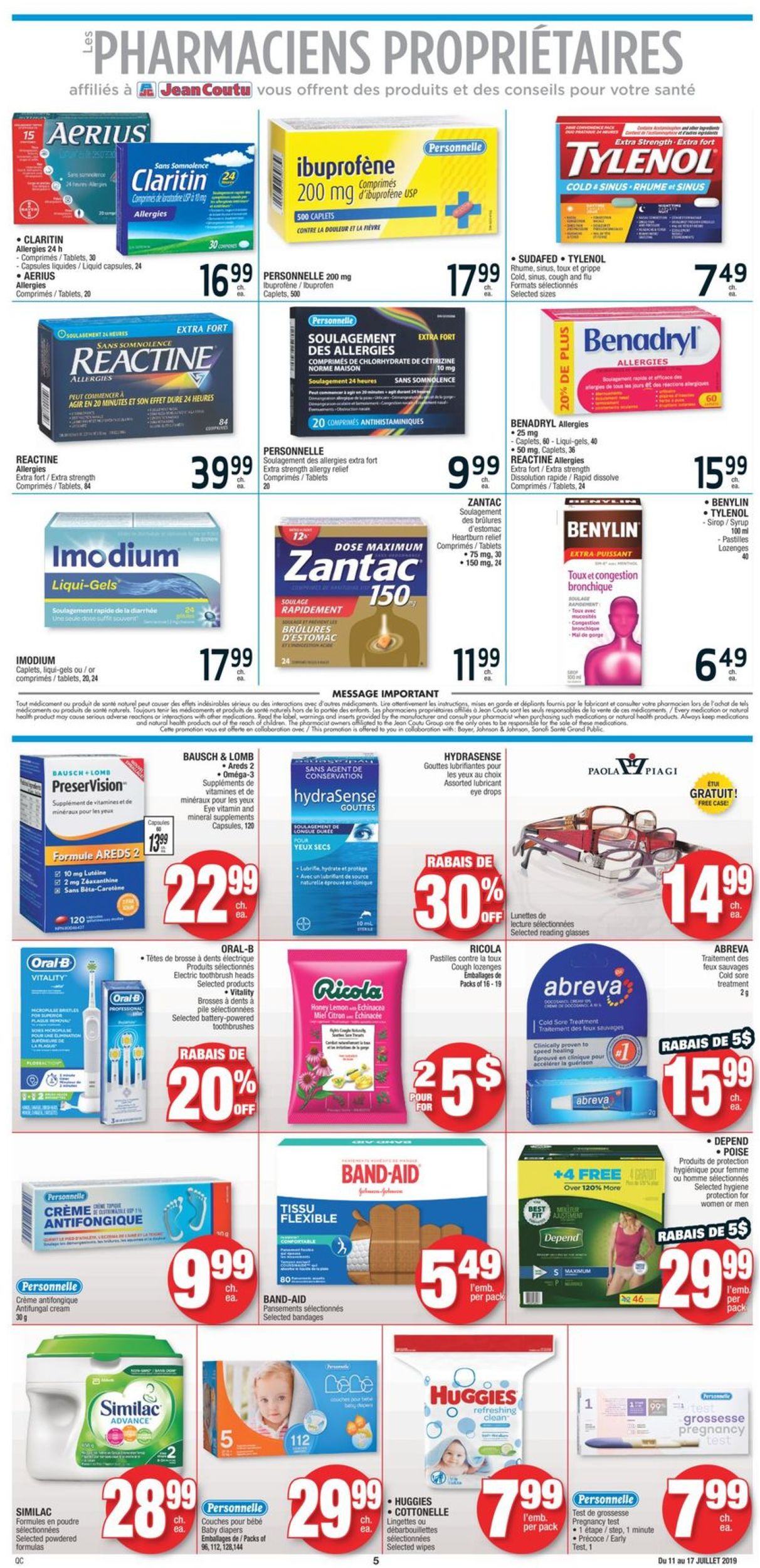 Jean Coutu Flyer - 07/11-07/17/2019 (Page 4)