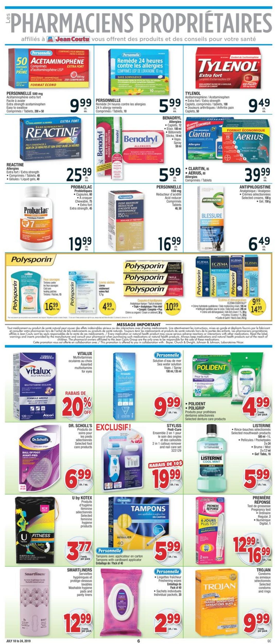 Jean Coutu Flyer - 07/18-07/24/2019 (Page 5)