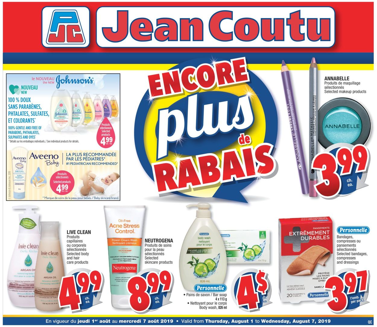 Jean Coutu Flyer - 08/01-08/07/2019
