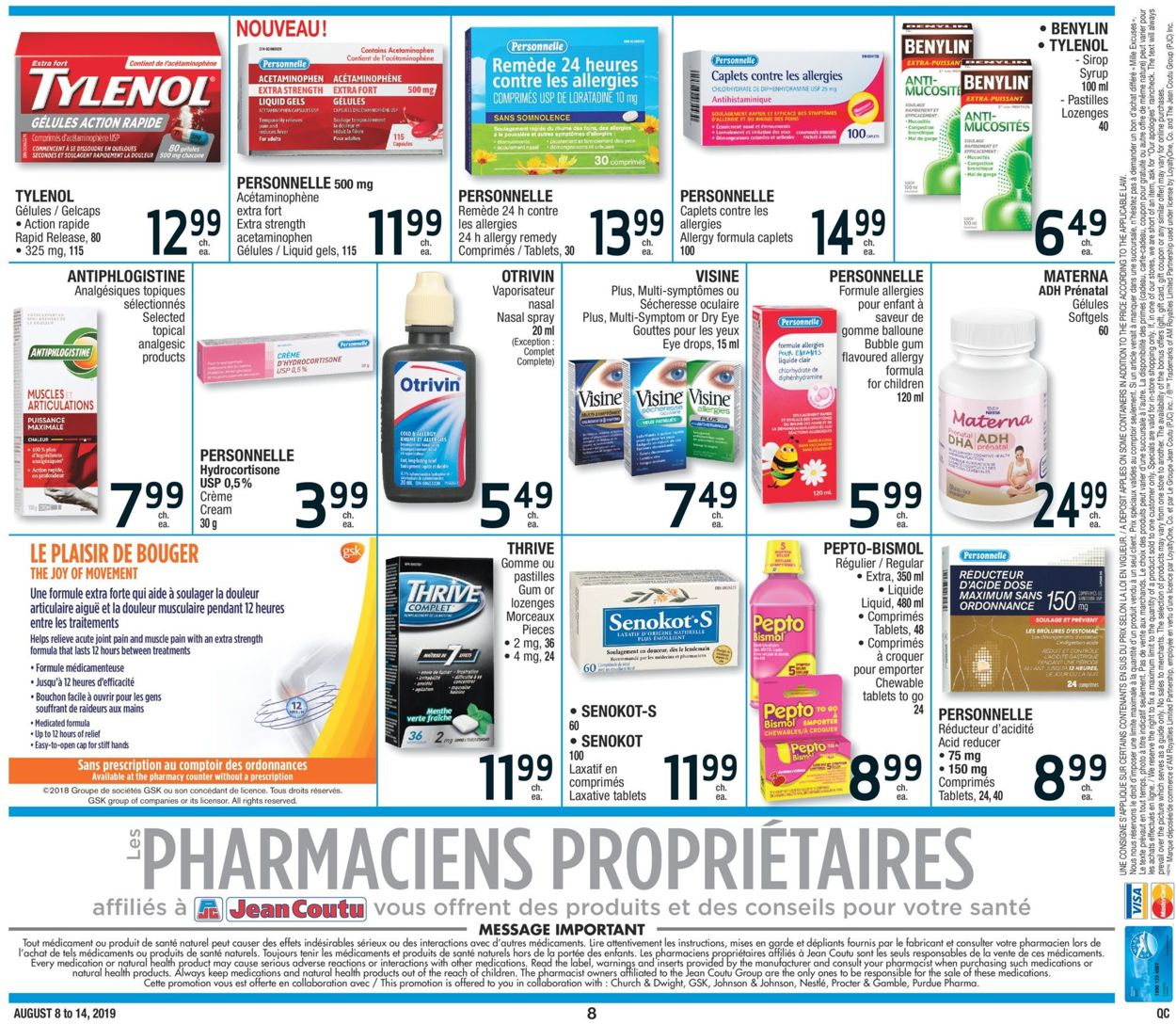 Jean Coutu Flyer - 08/08-08/14/2019 (Page 8)