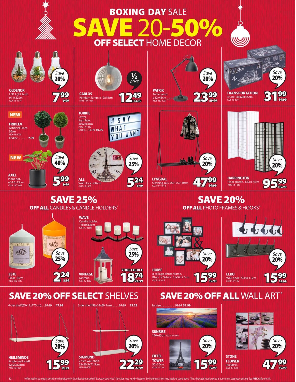 JYSK Boxing Day Sale Flyer - 12/26-12/30/2020 (Page 32)
