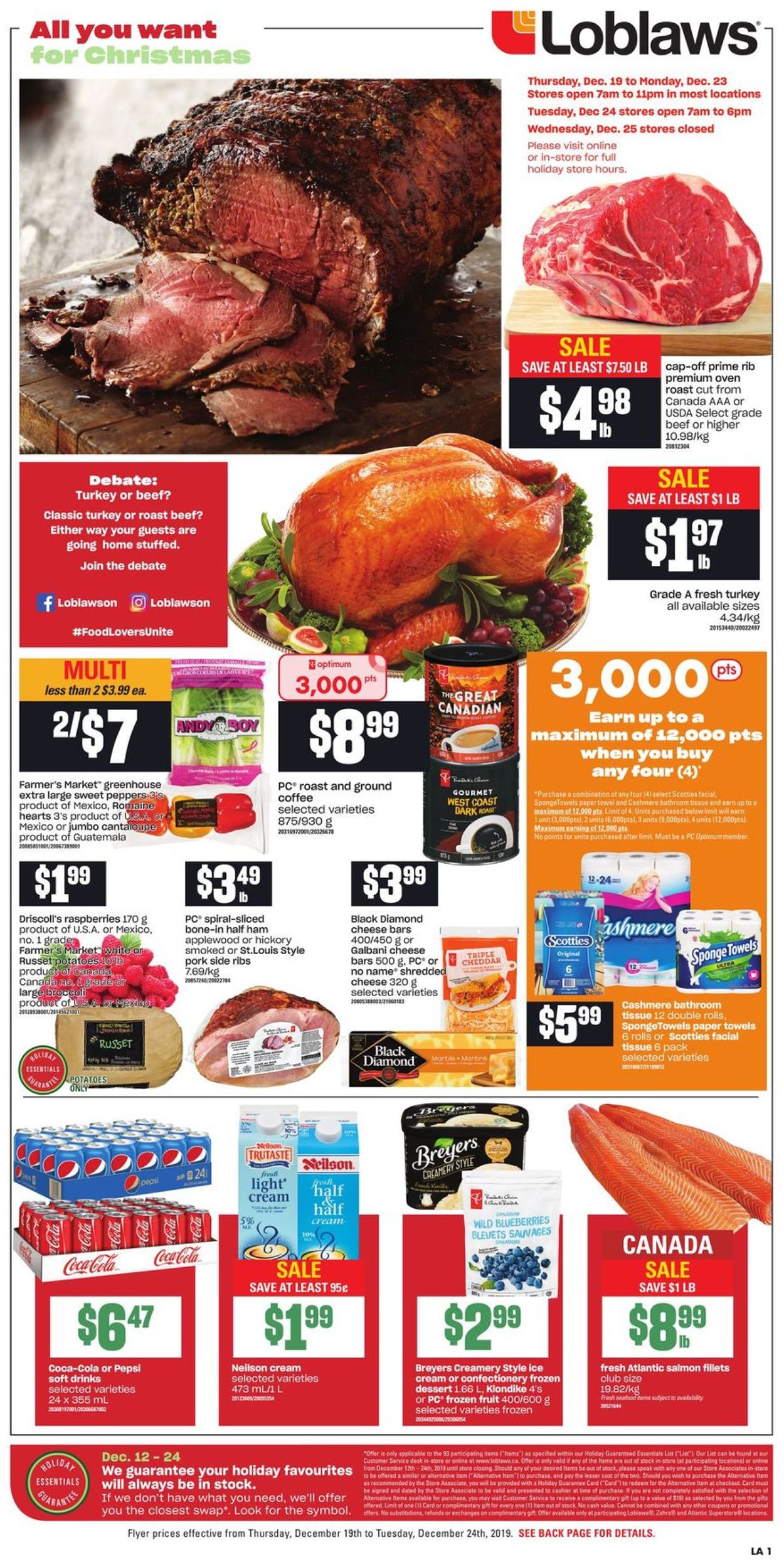 Loblaws Christmas Flyer 2019 Flyer - 12/19-12/24/2019 (Page 3)