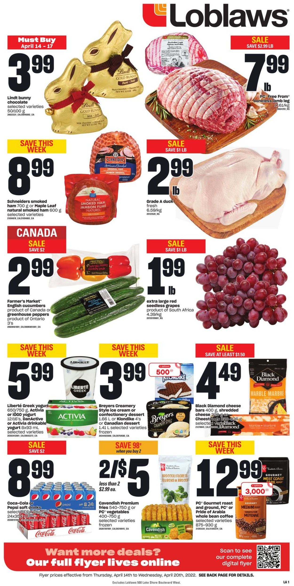 Loblaws EASTER 2022 Flyer - 04/14-04/20/2022 (Page 3)