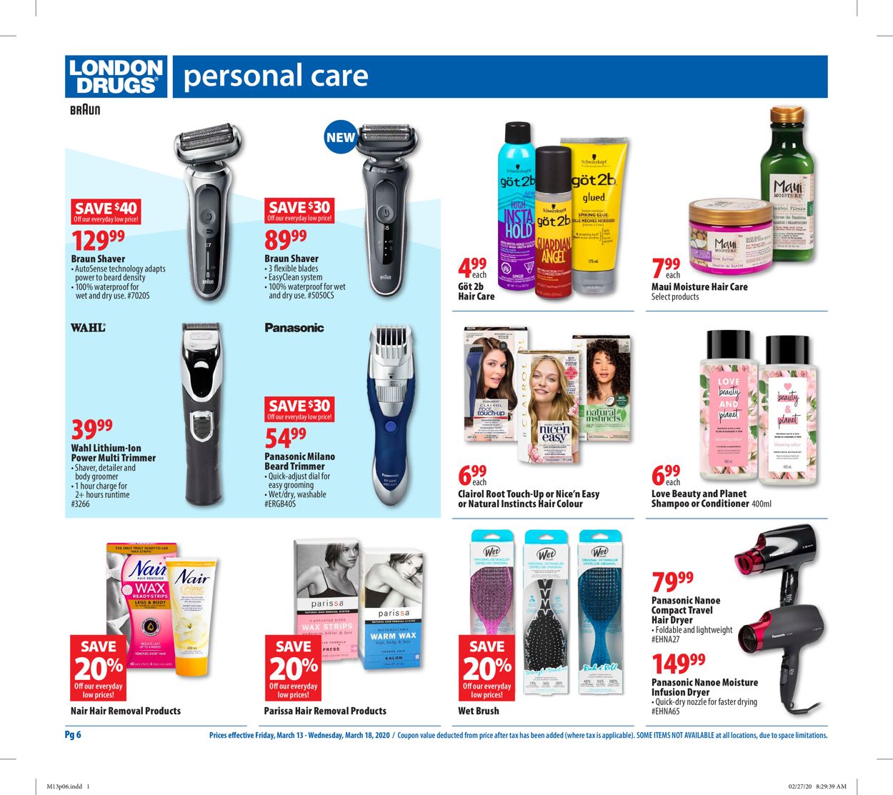 London Drugs Flyer - 03/13-03/18/2020 (Page 6)