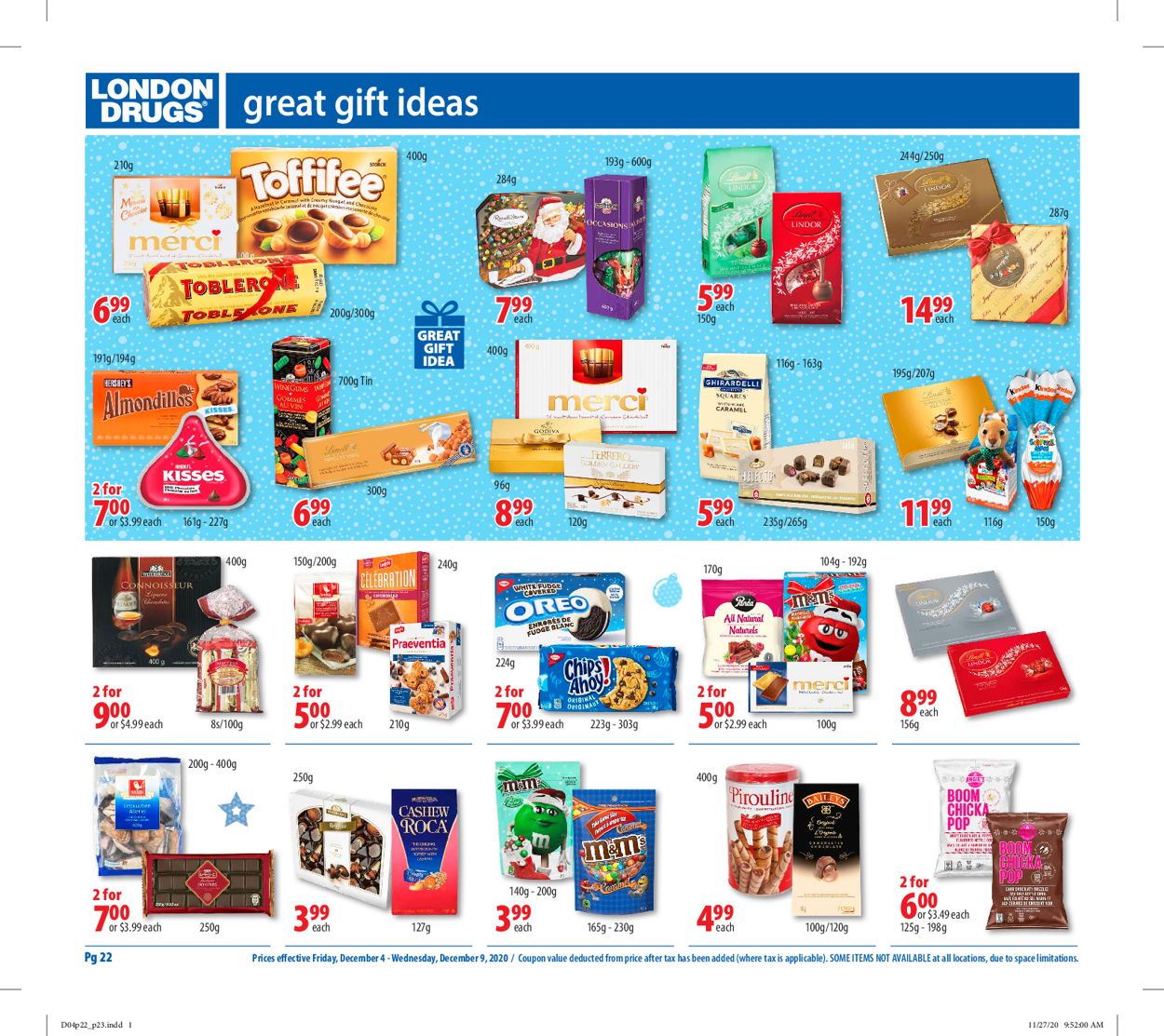 London Drugs - Holiday 2020 Flyer - 12/04-12/09/2020 (Page 22)