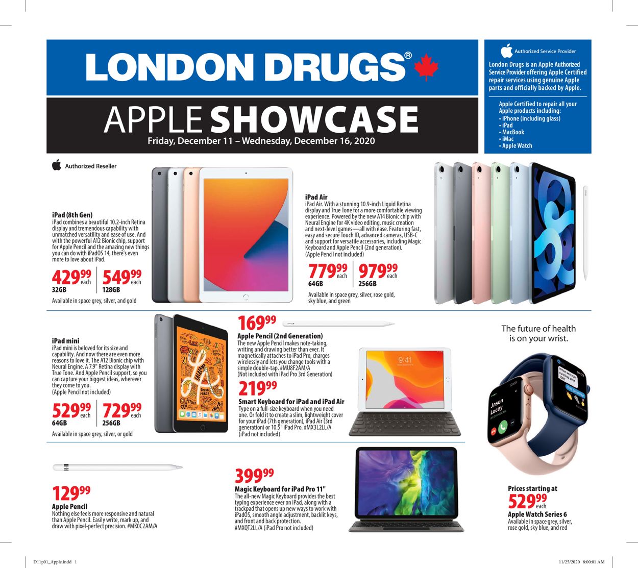 London Drugs - Apple Showcase Flyer - 12/11-12/16/2020