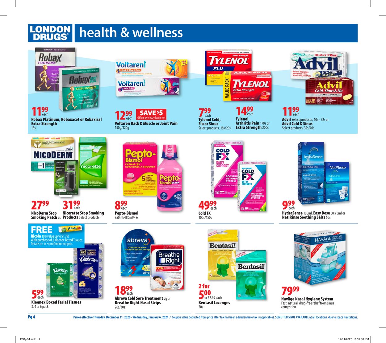 London Drugs - New Year 2021 Flyer - 12/31-01/06/2021 (Page 4)