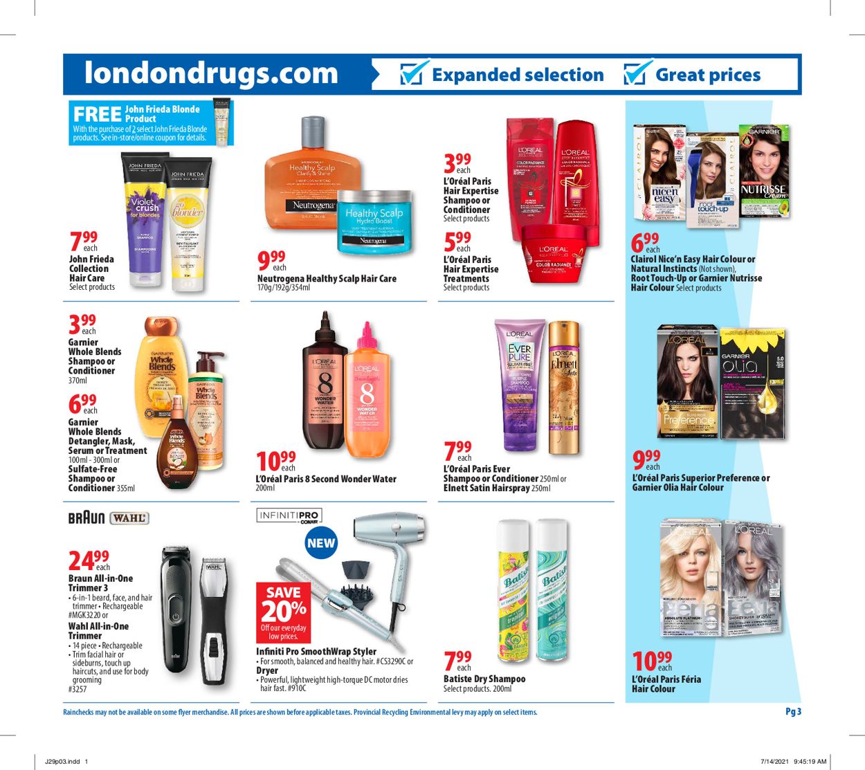 London Drugs Flyer - 07/29-08/04/2021 (Page 3)
