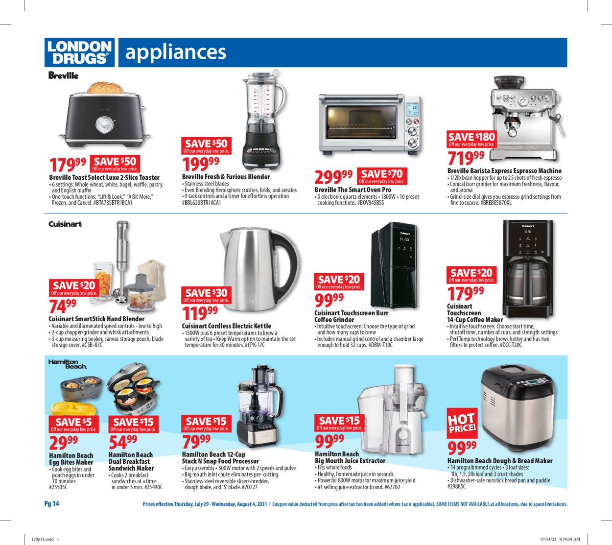 London Drugs Flyer - 07/29-08/04/2021 (Page 14)